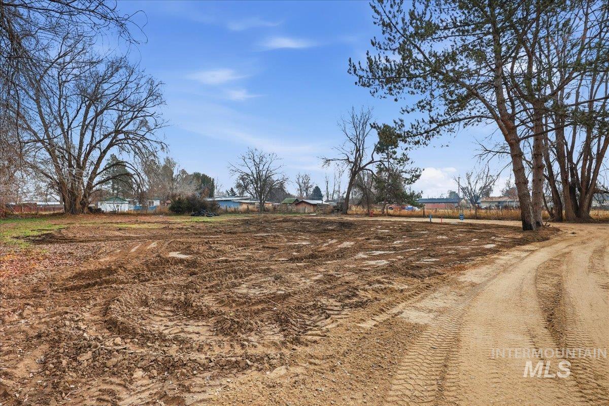 View of yard with a rural view