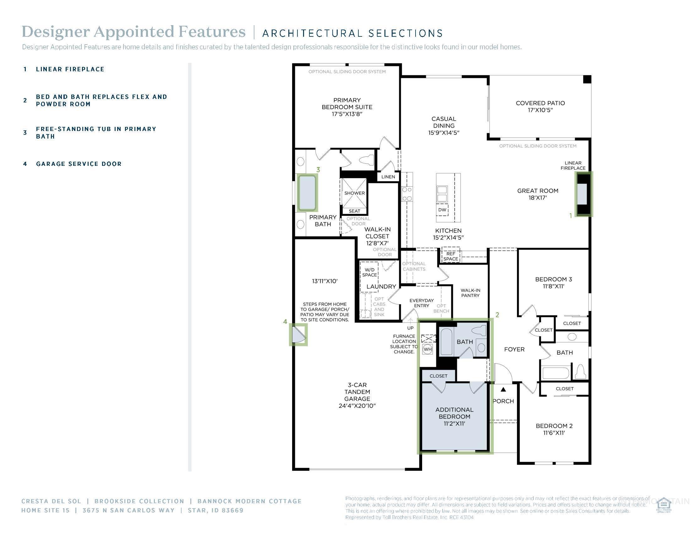 3675 N San Carlos Way, Star, Idaho 83669, 4 Bedrooms, 3 Bathrooms, Residential For Sale, Price $689,000,MLS 98969793