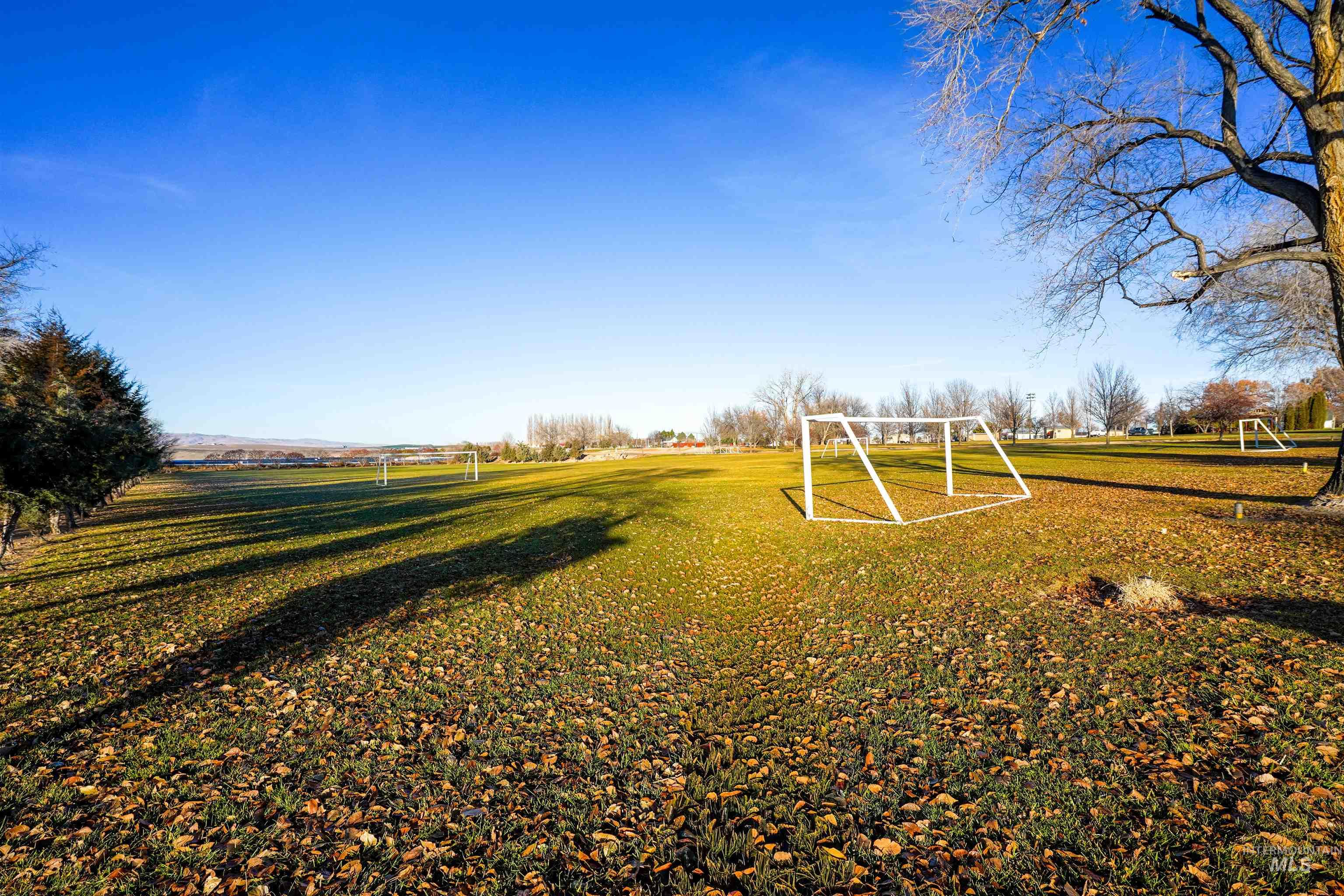 View of community with an area for soccer