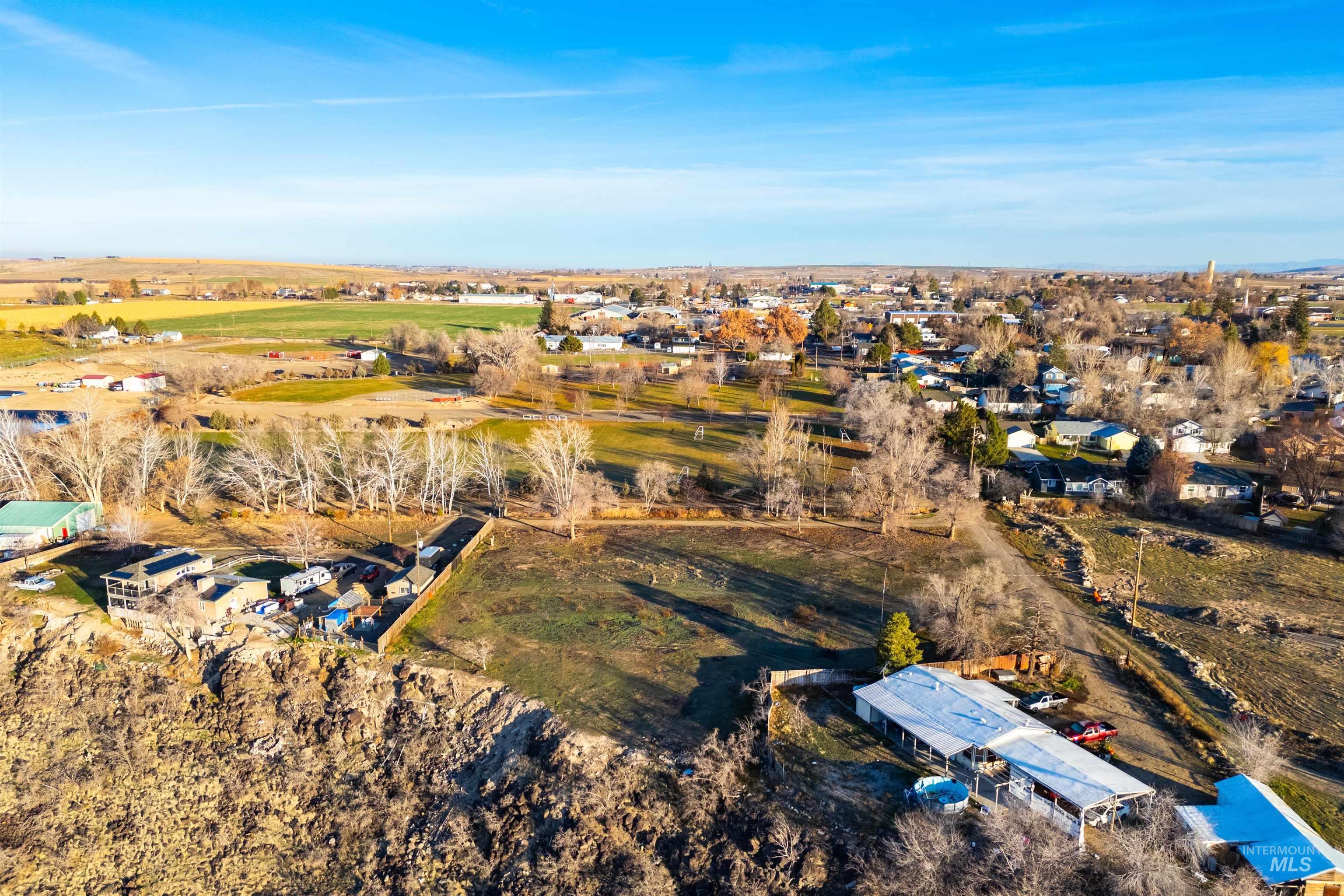Aerial overview of property's location