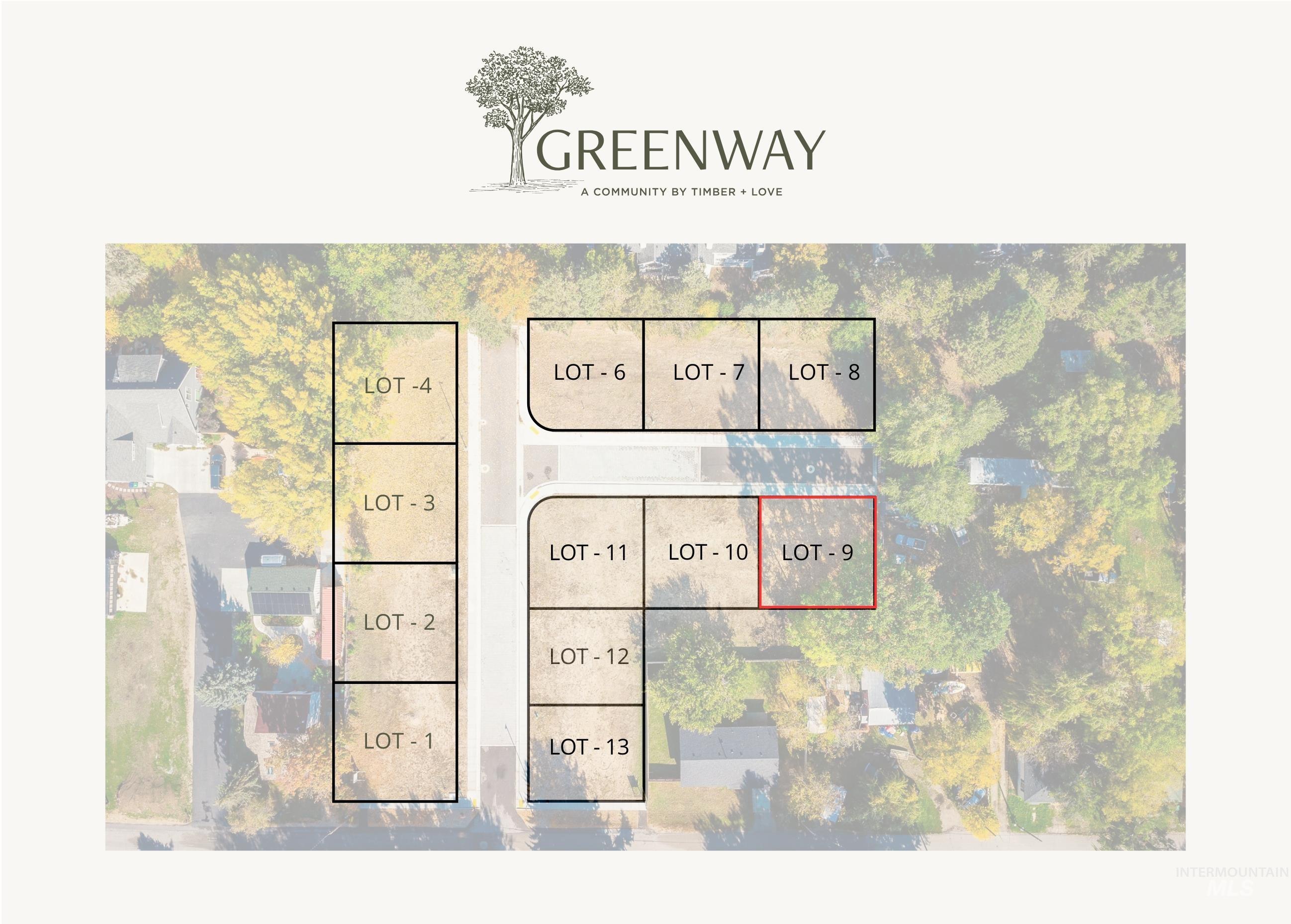 Map / location with property parcel outlined