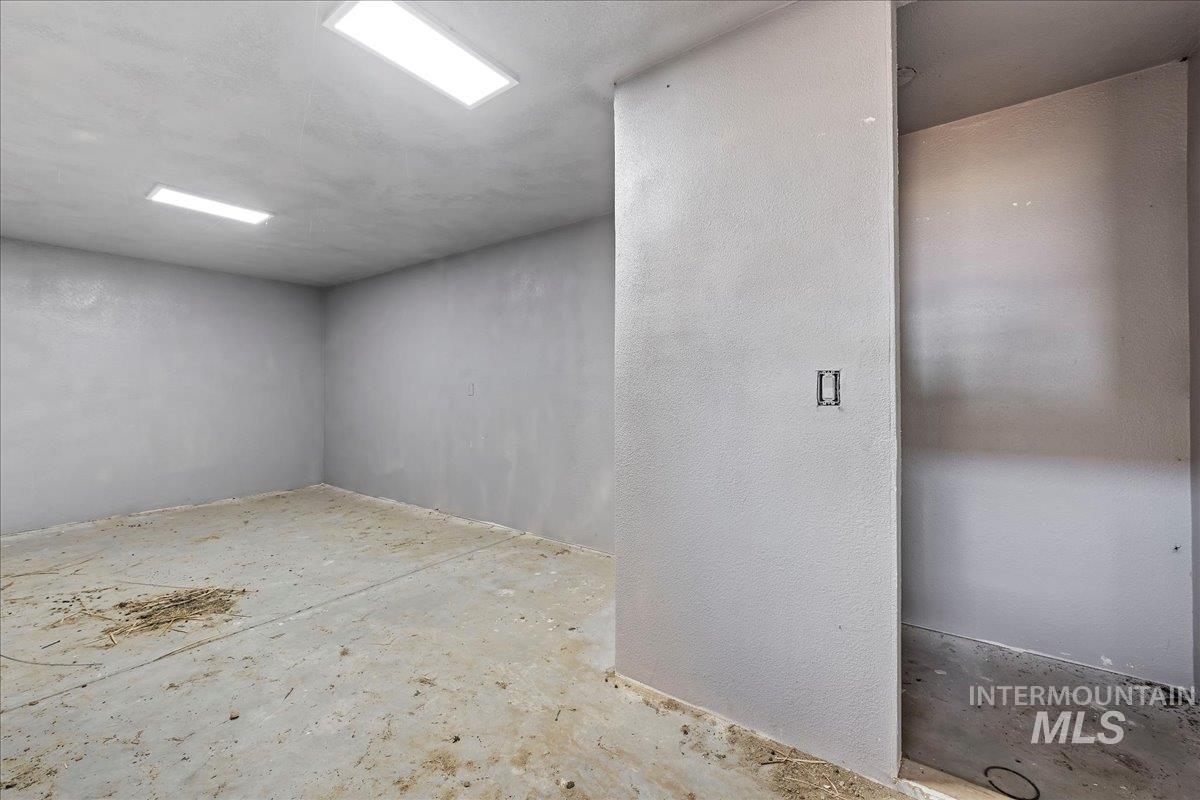 View of below grade area