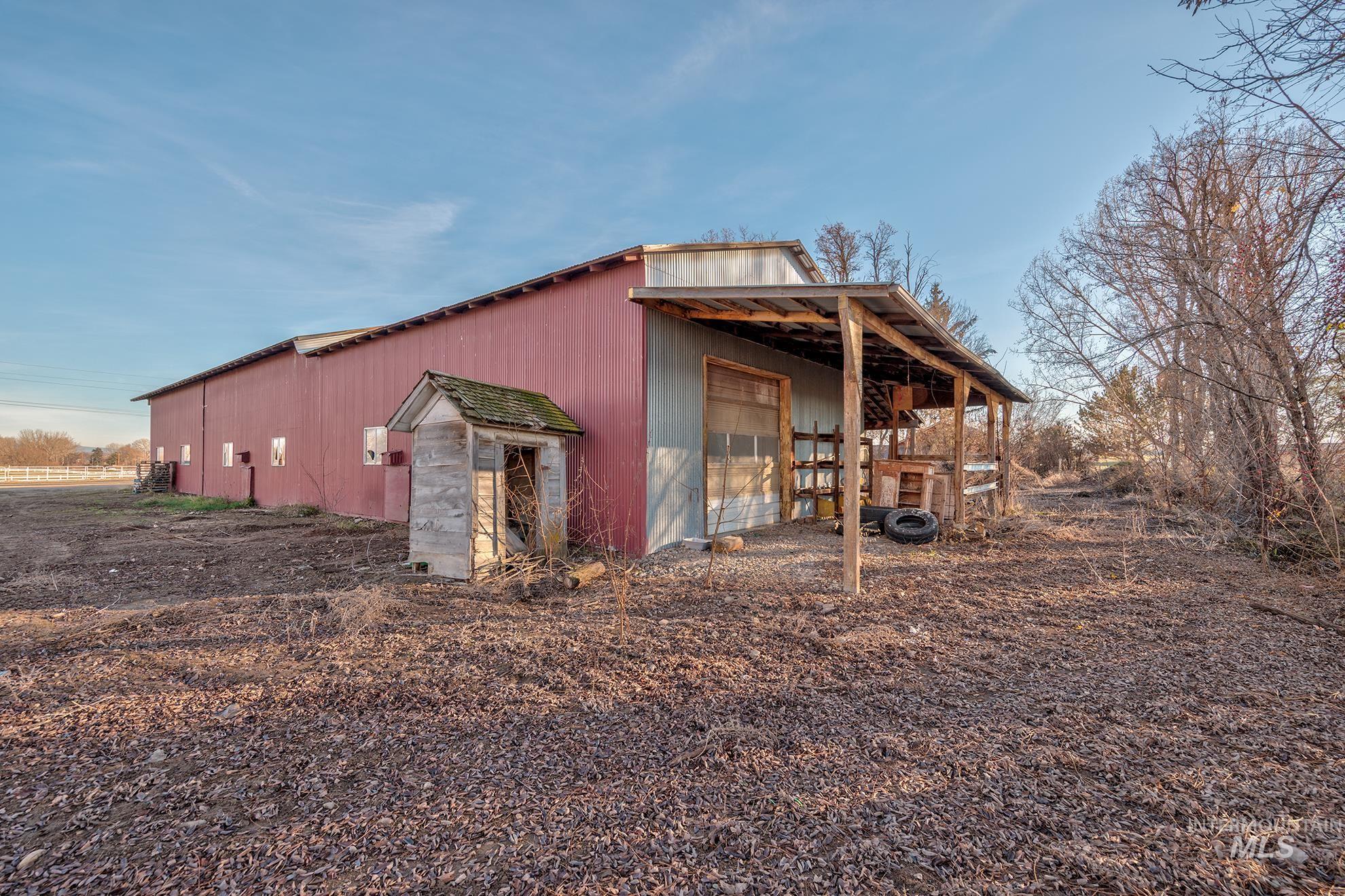View of pole building
