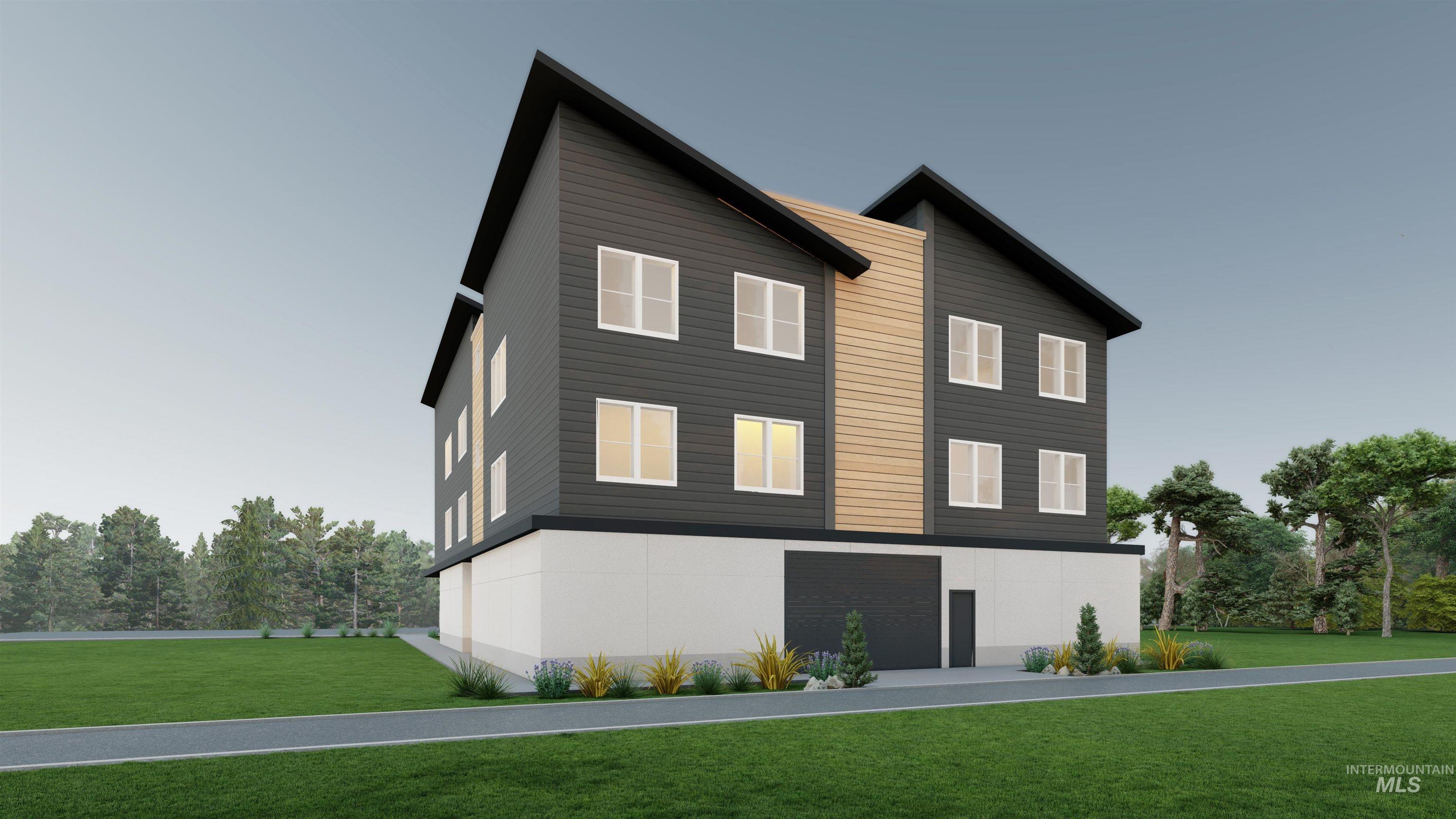 View of front of home featuring a front yard