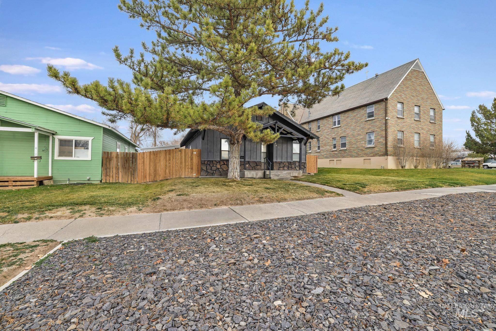 View of front of home with board and batten siding