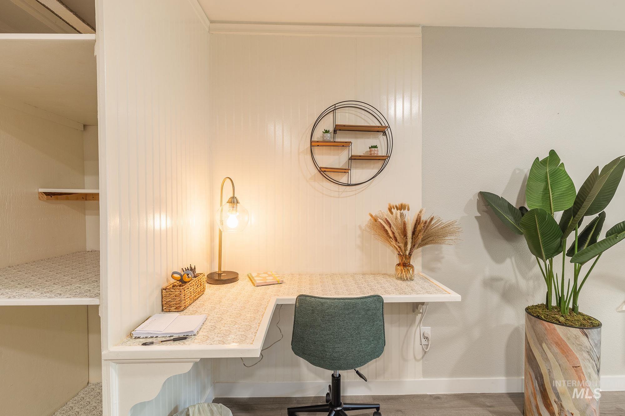 Office space featuring baseboards