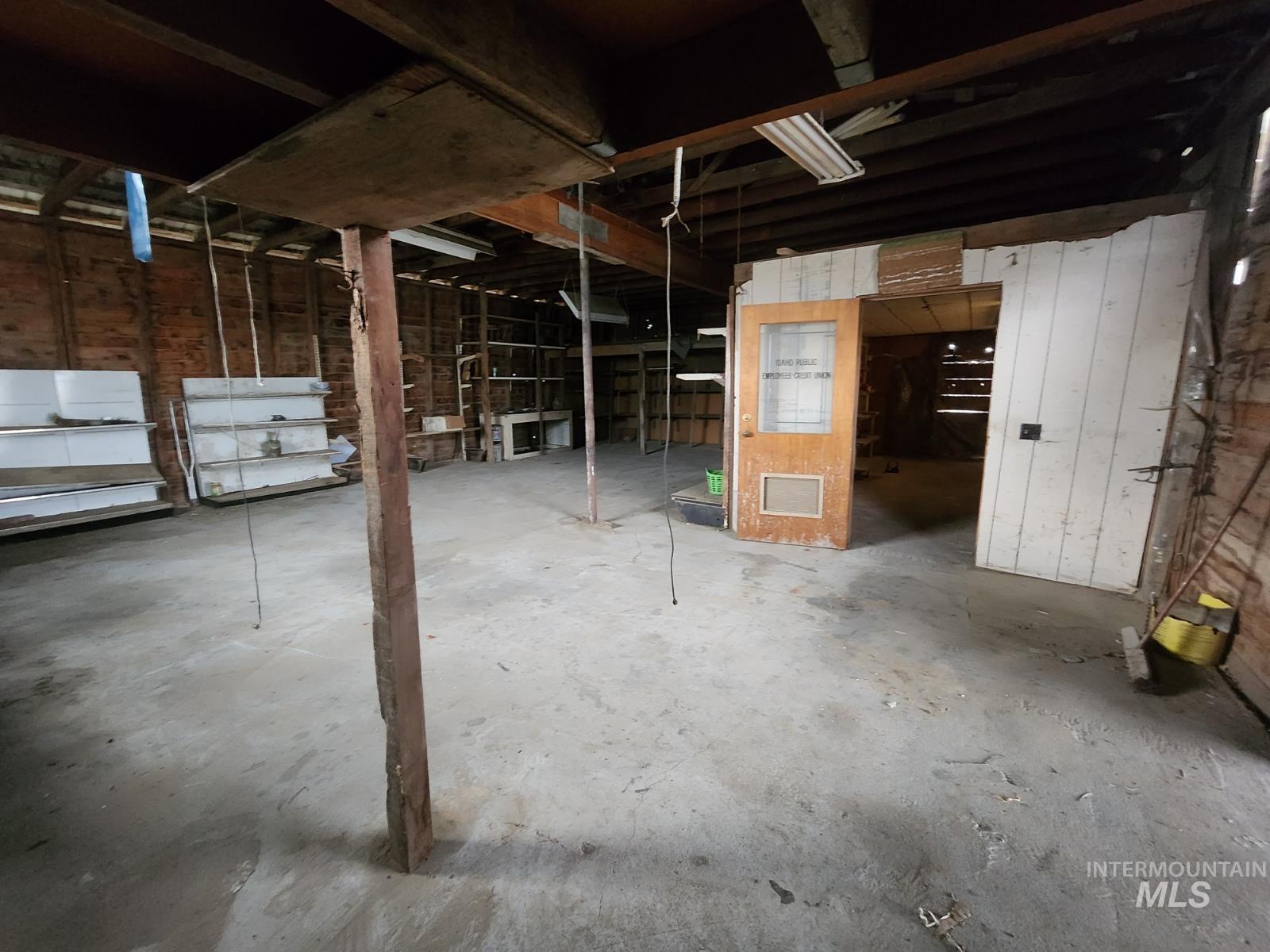 View of unfinished below grade area