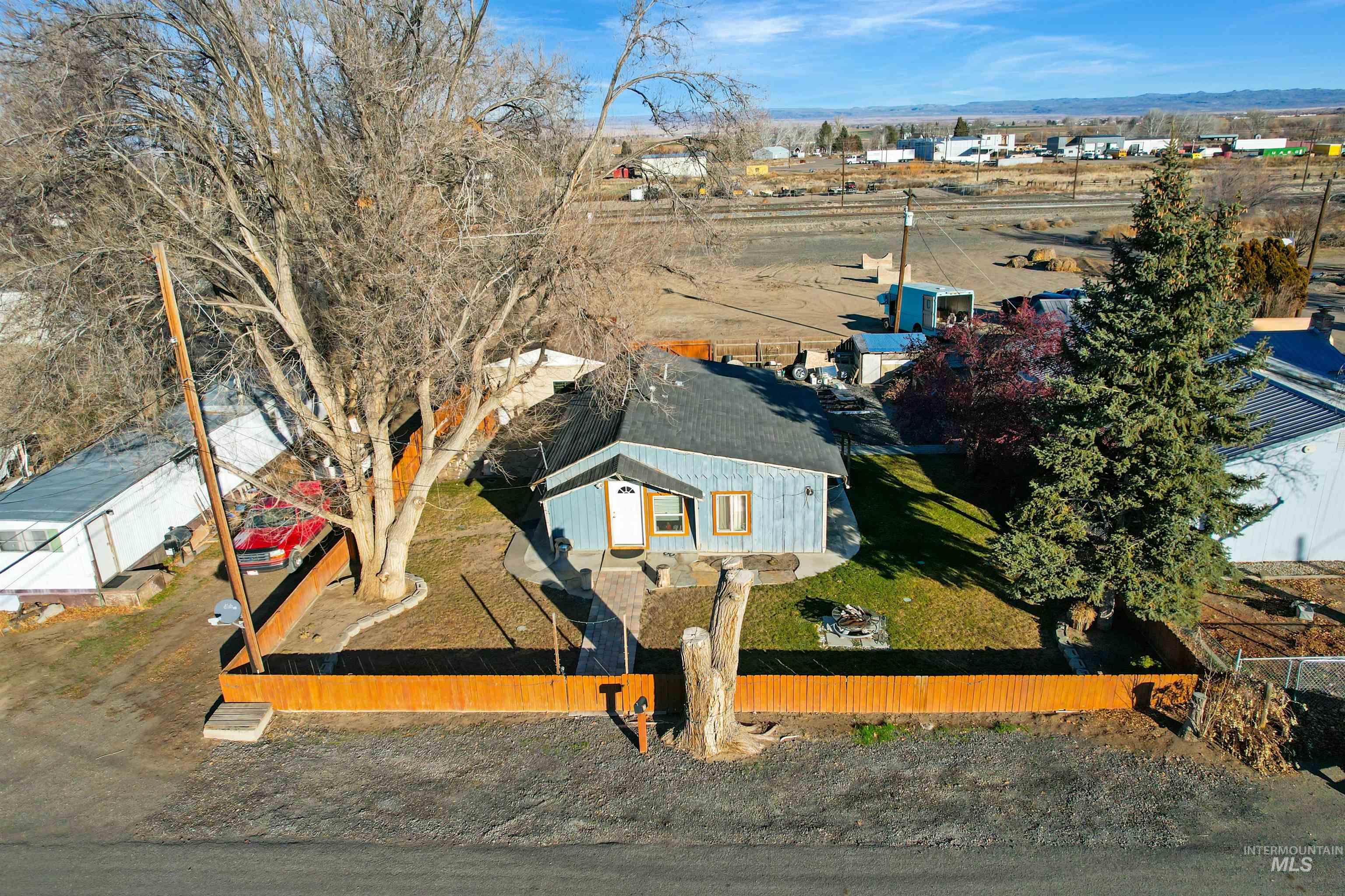 View from above of property