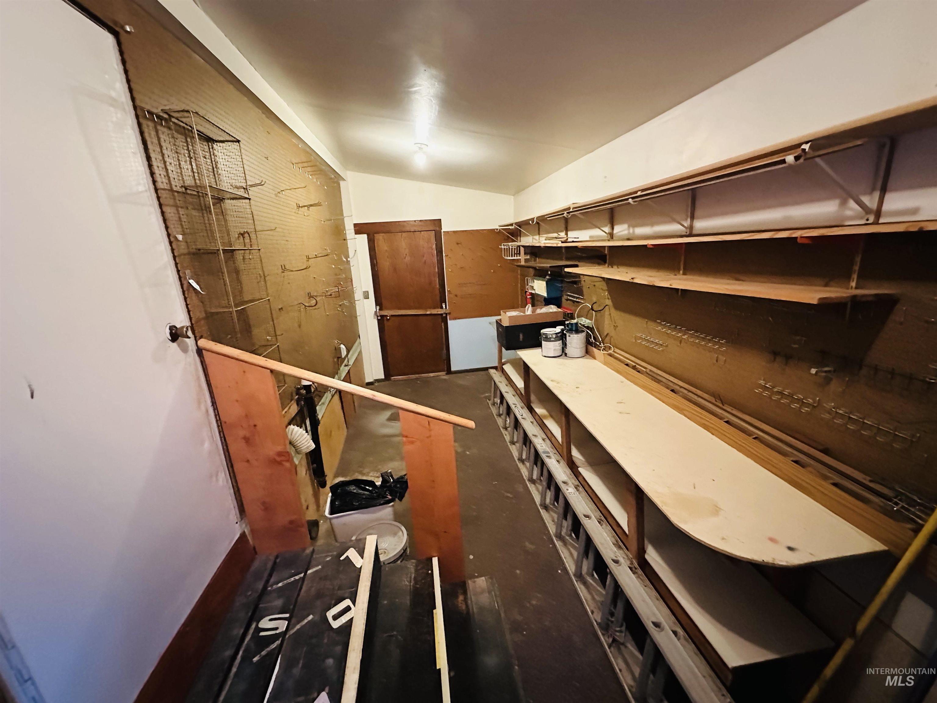 View of storage room