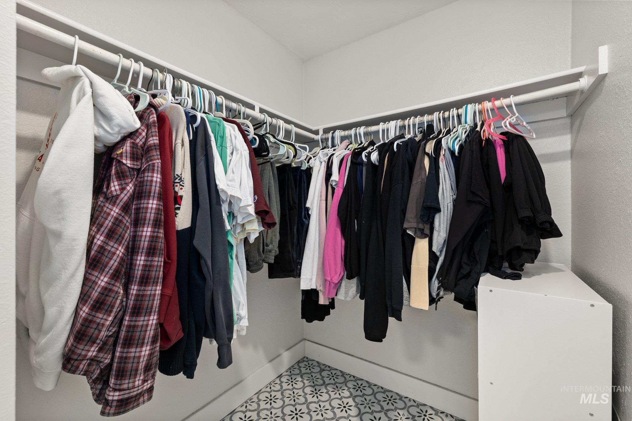 View of spacious closet