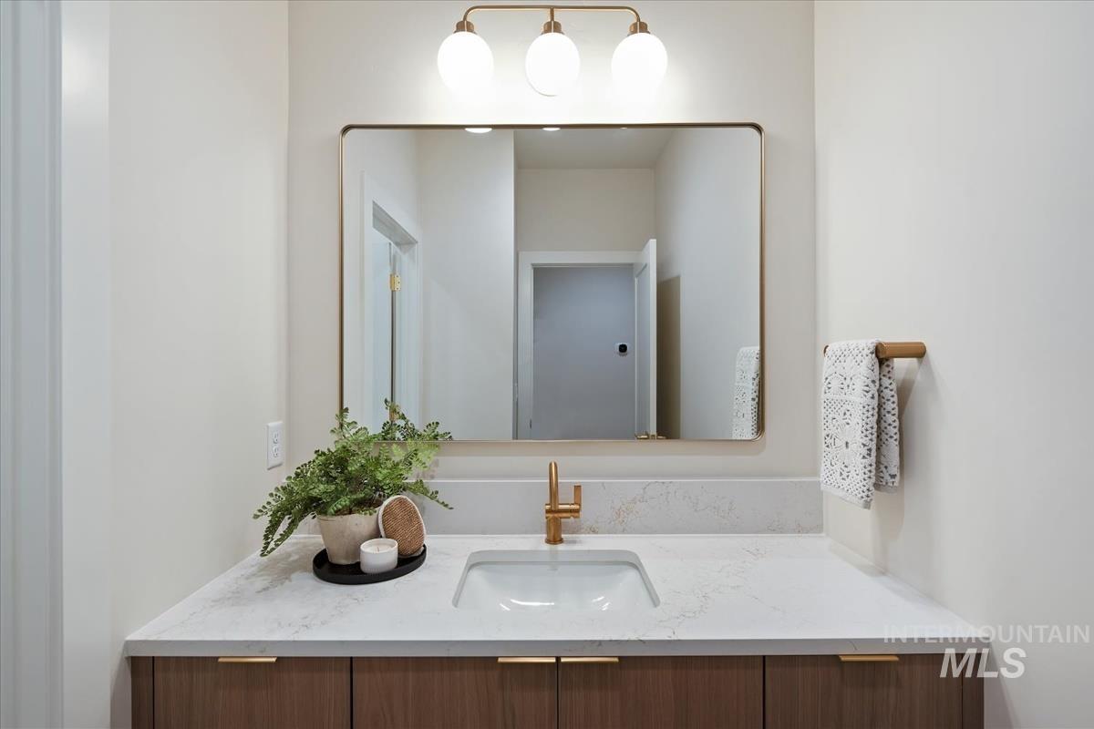Bathroom featuring vanity