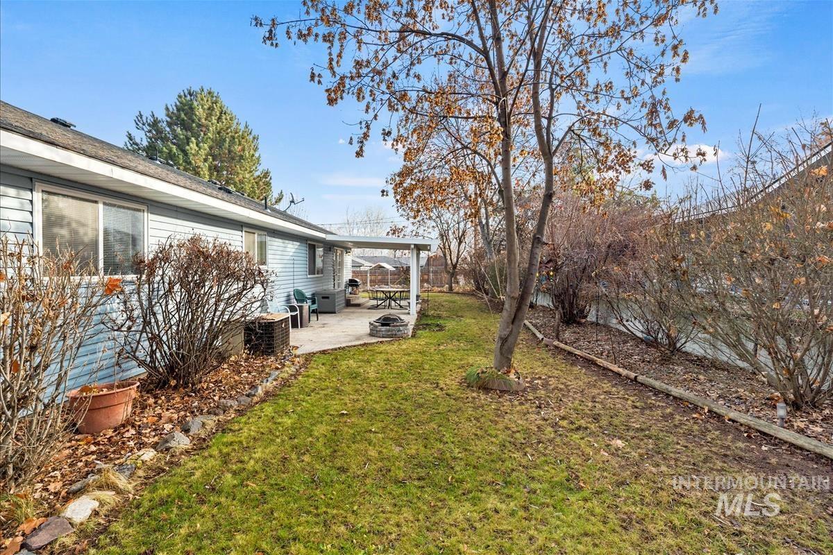 View of yard with a patio area