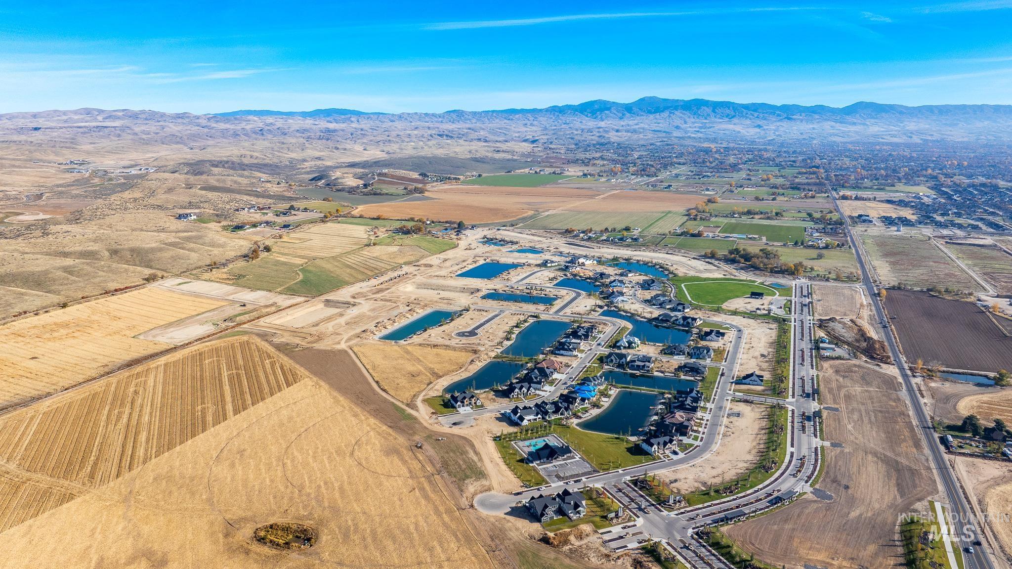 Aerial overview of Terra View Subdivision