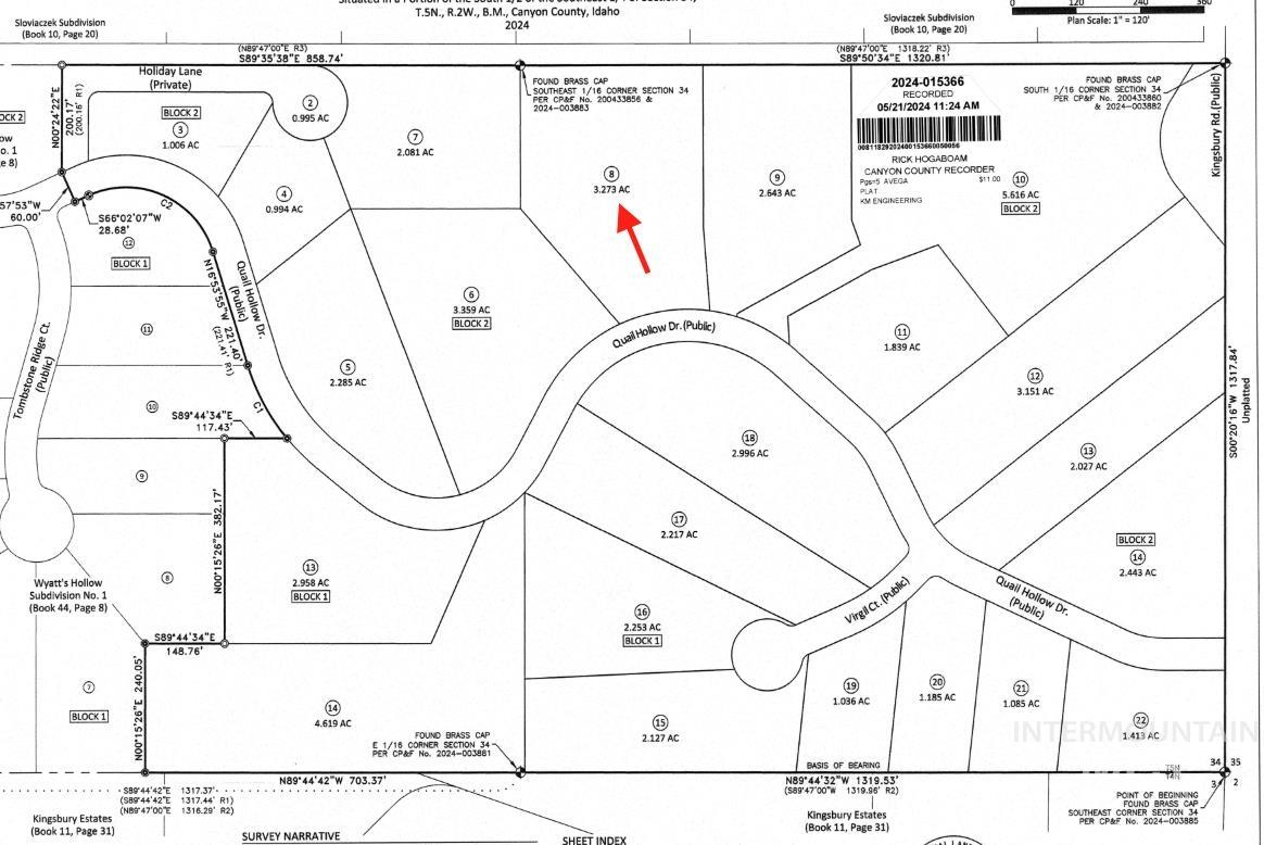 8224 Quail Hollow Dr, Middleton, Idaho 83644, Land For Sale, Price $339,900, 98969959