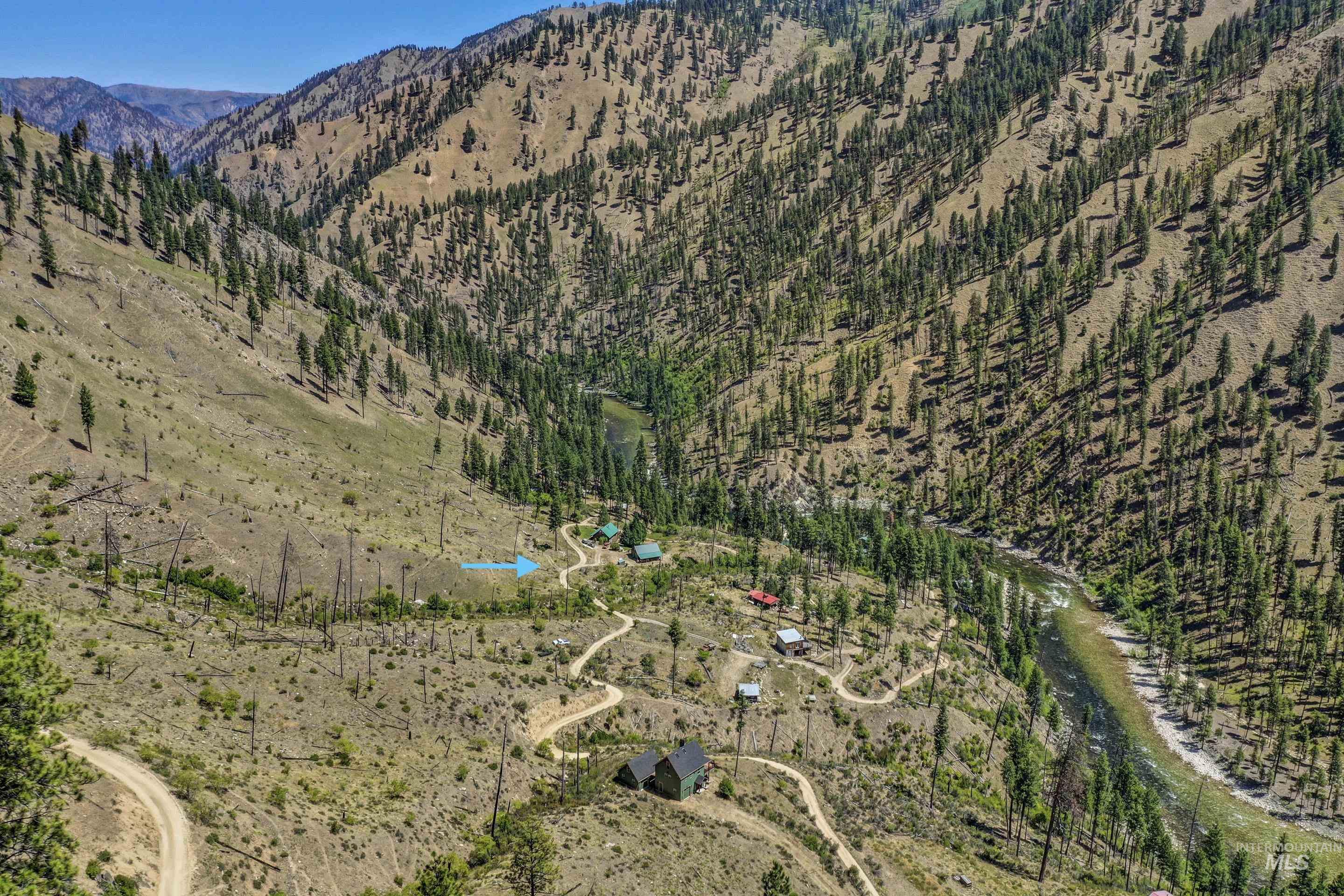 Aerial view of property's location