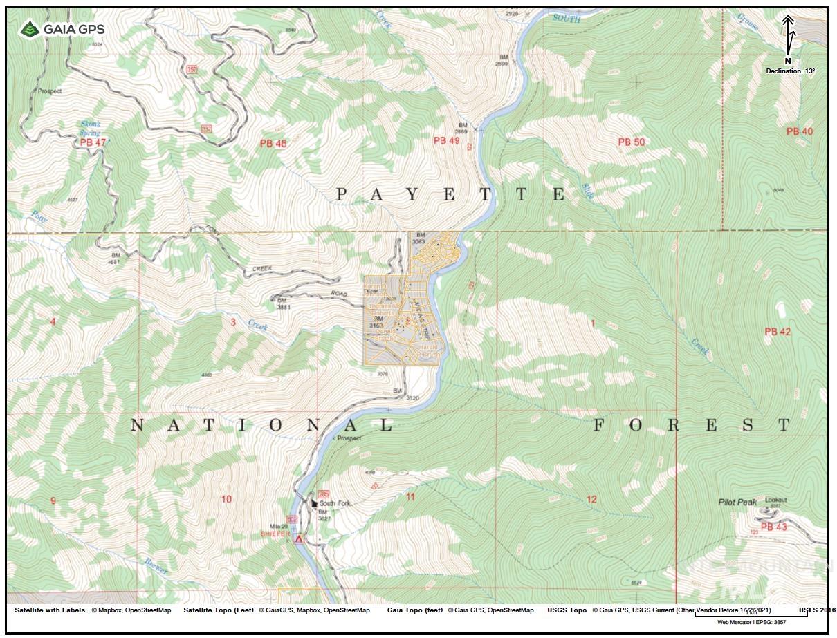 Map of property with streets / nearby areas
