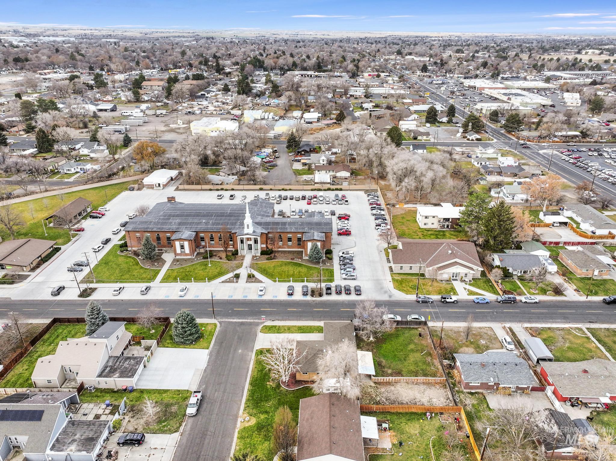 Aerial overview of property's location