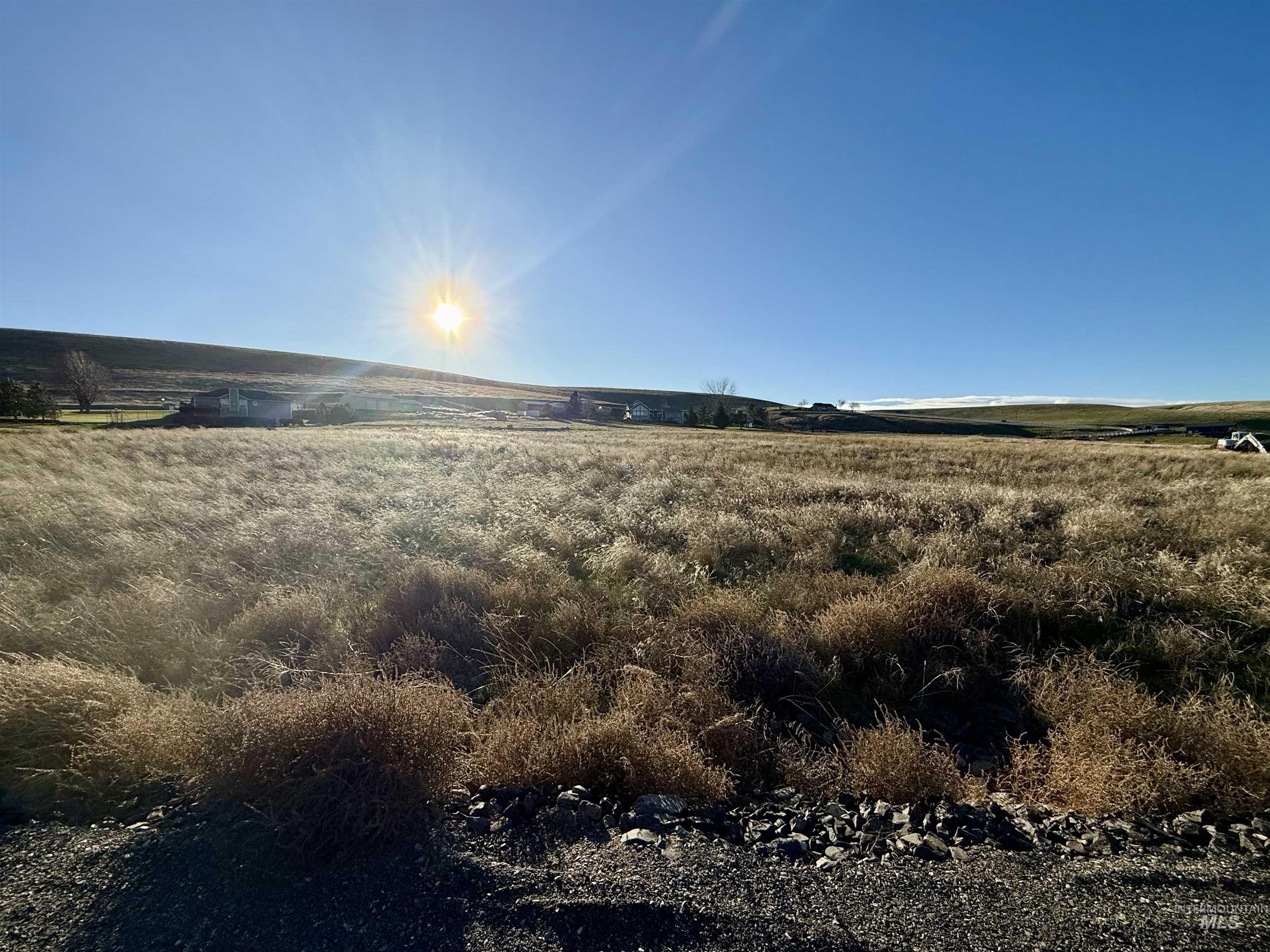 Water view with rural landscape