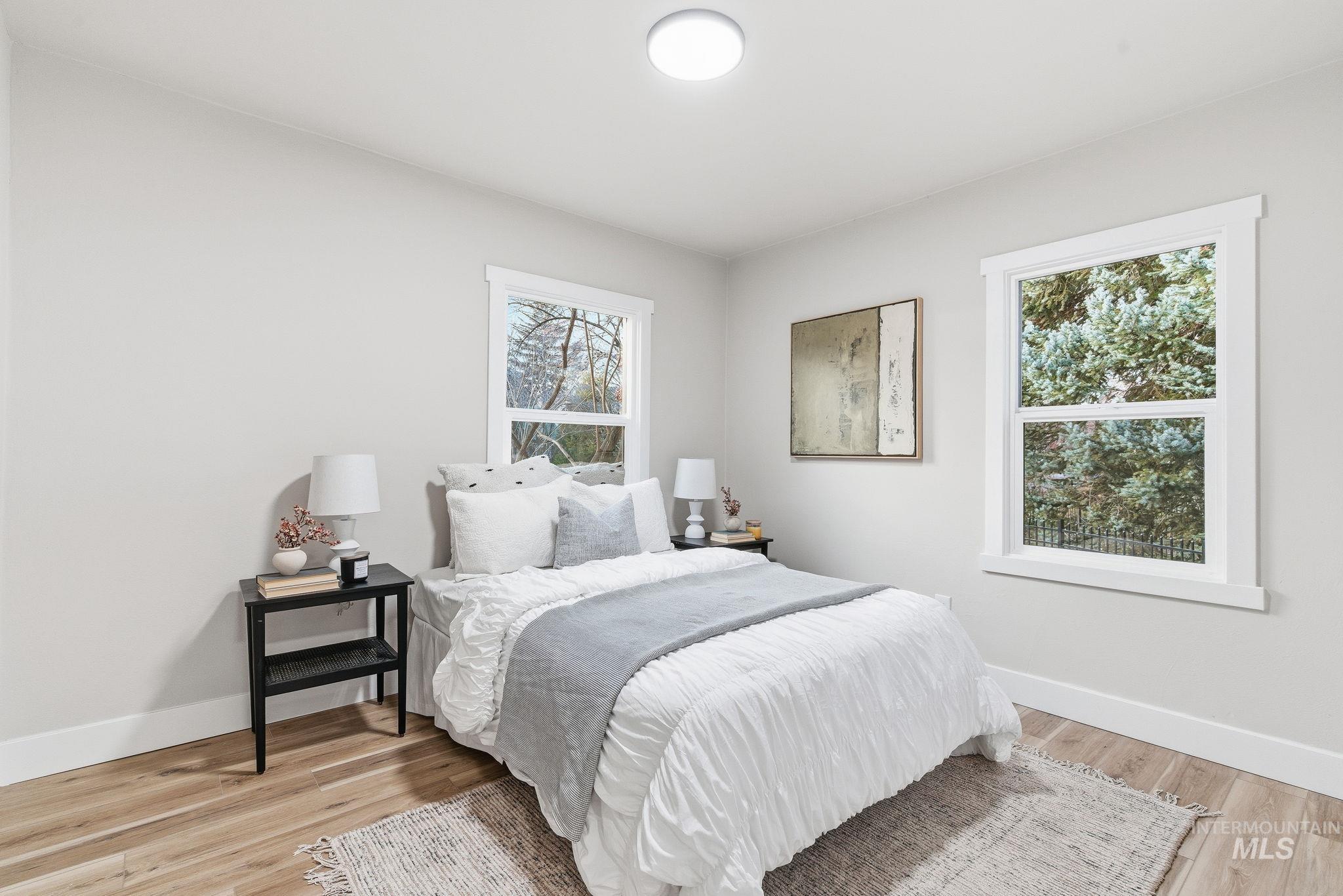 Bedroom featuring light wood finished floors