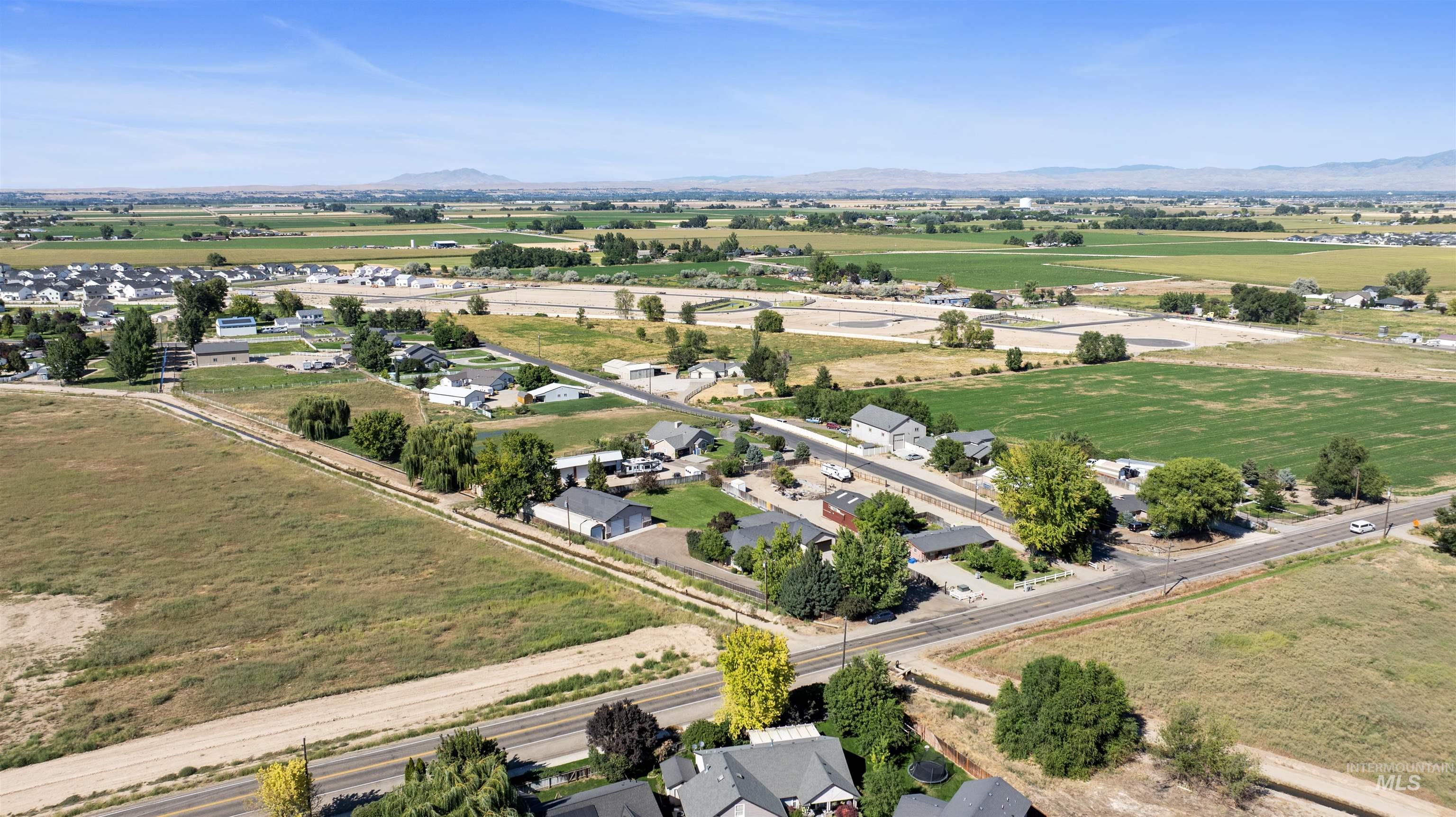 Drone / aerial view of mountains