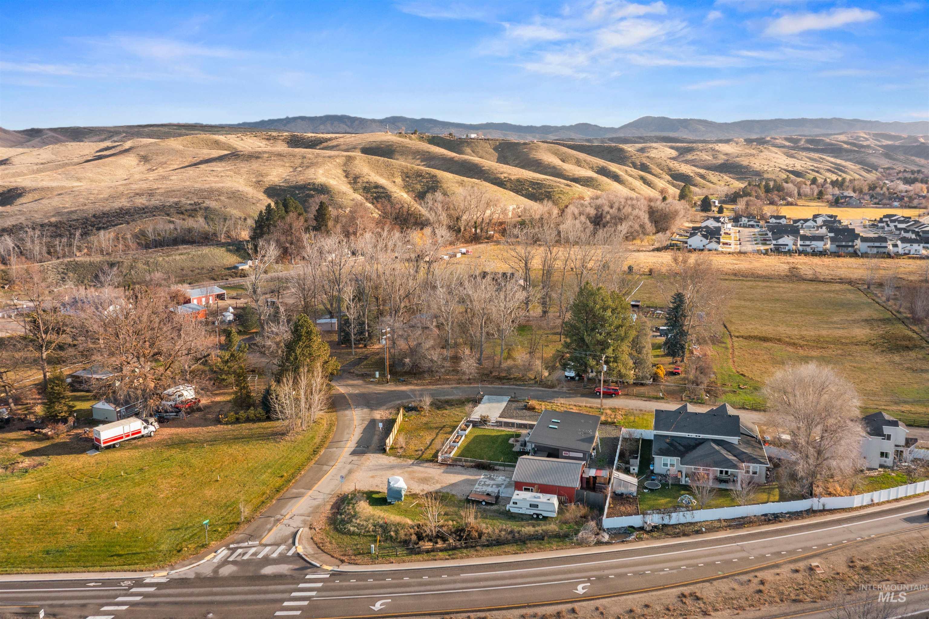 Aerial view of mountains