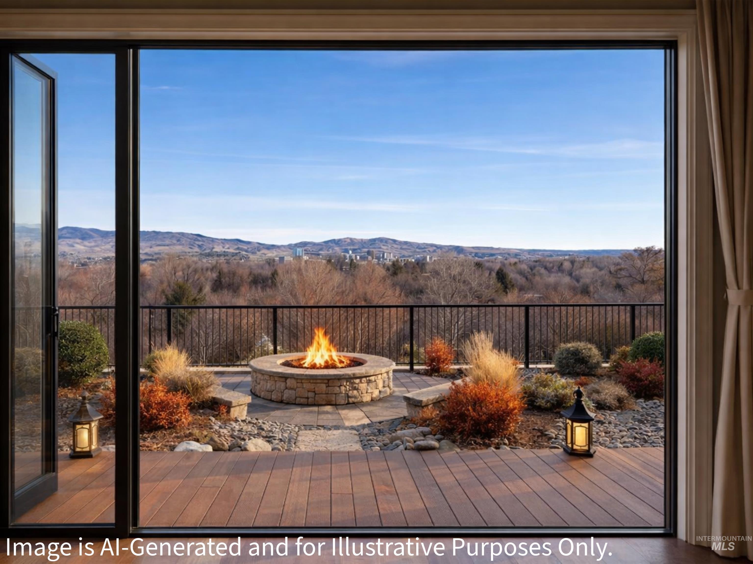 View of mountain backdrop