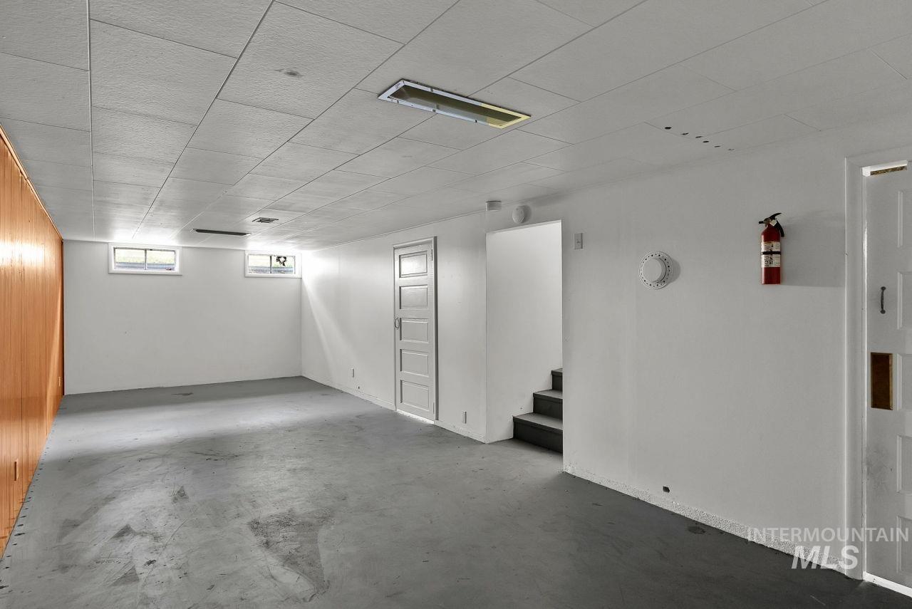 View of below grade area