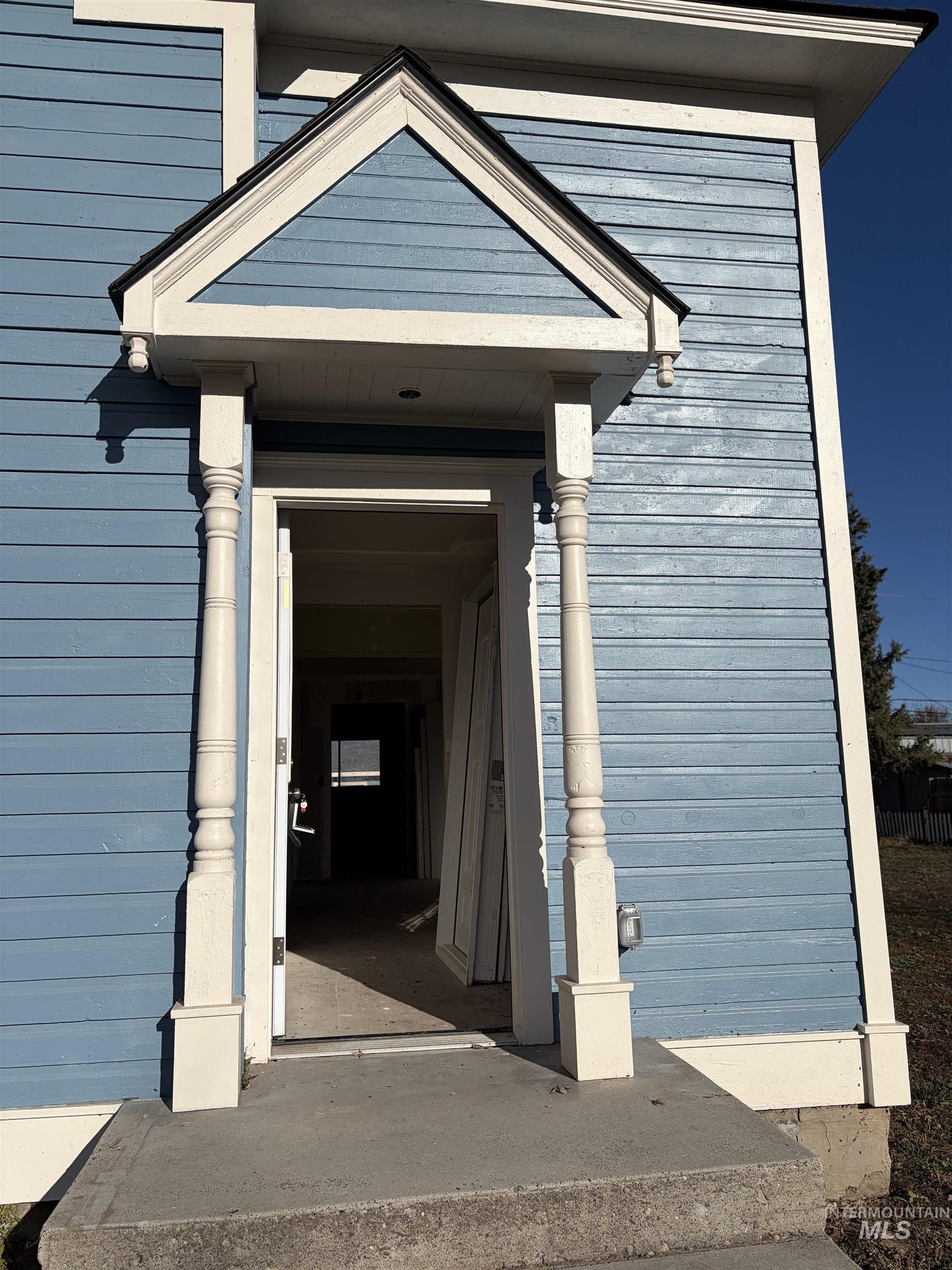 View of exterior entry