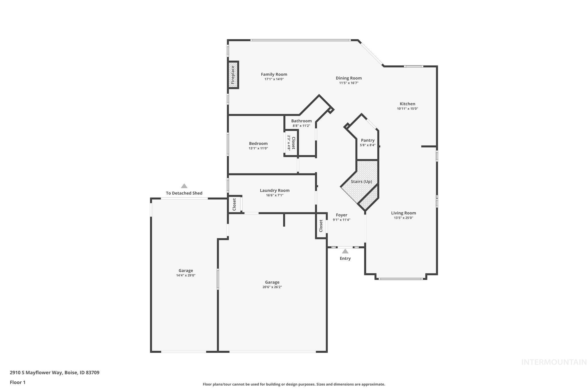 2910 S Mayflower Way, Boise, Idaho 83709-8567, 4 Bedrooms, 3 Bathrooms, Residential For Sale, Price $975,000, 98970061