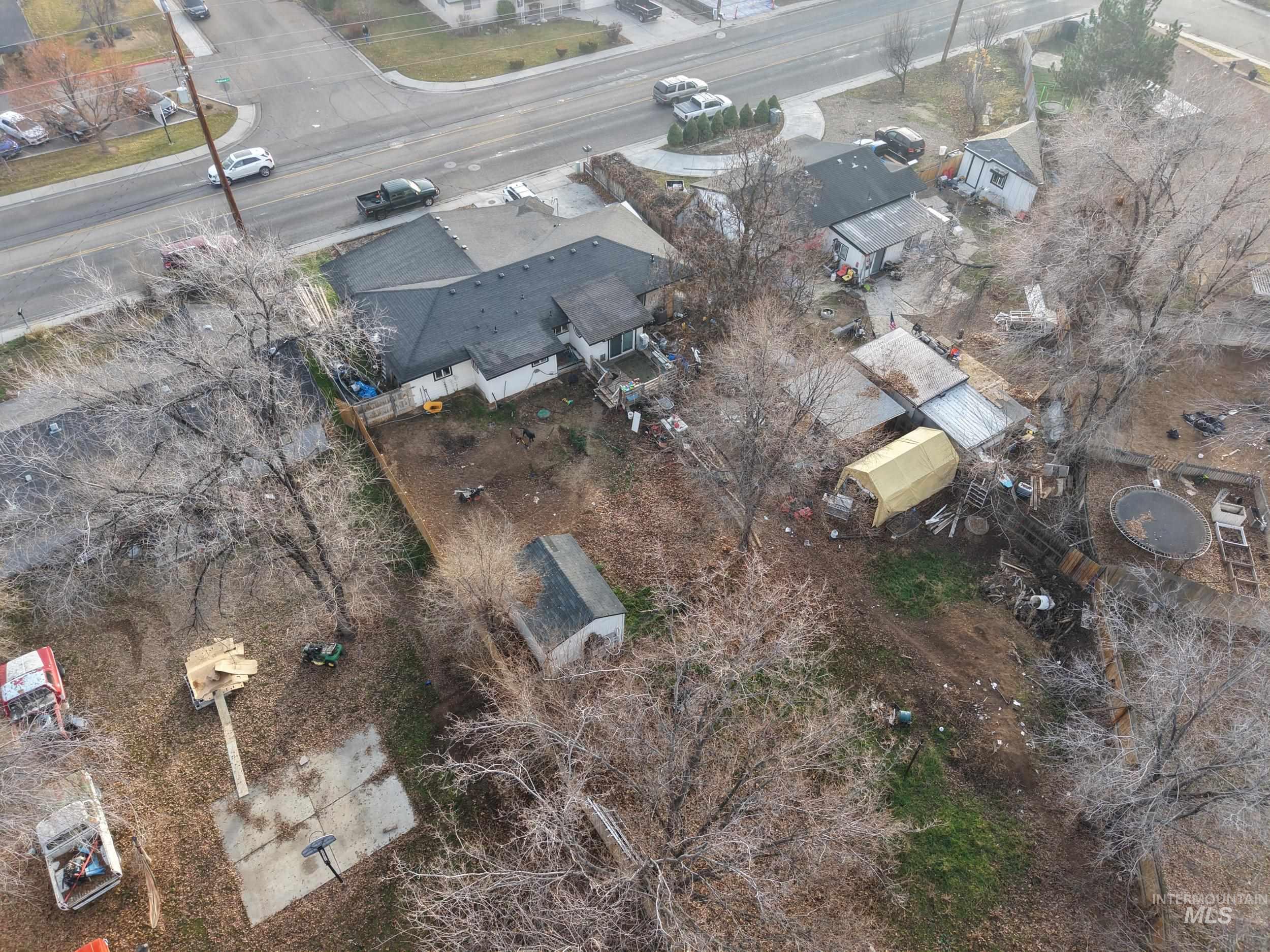 Aerial view of property's location