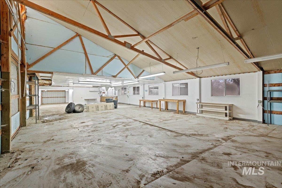 Misc room with a garage