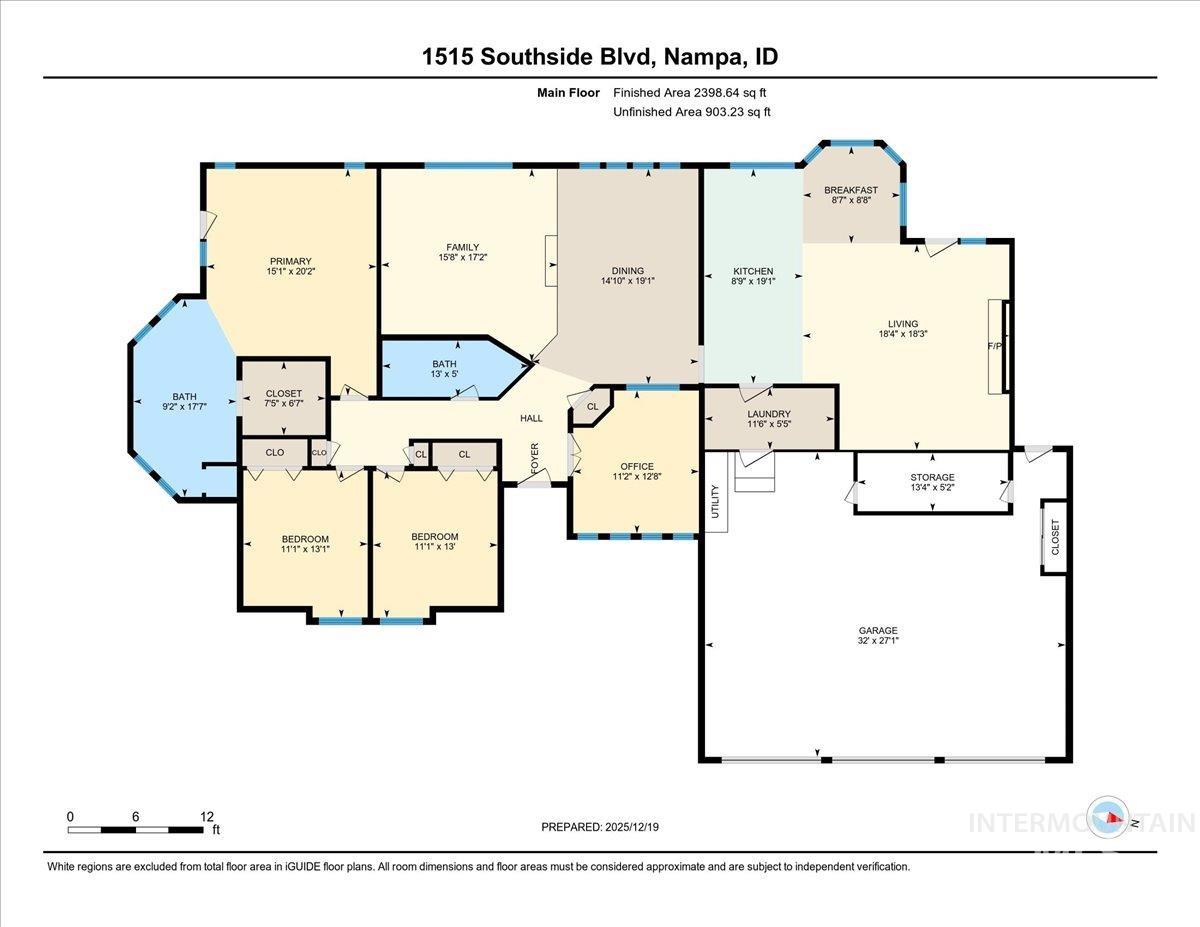 View of floor plan / room layout