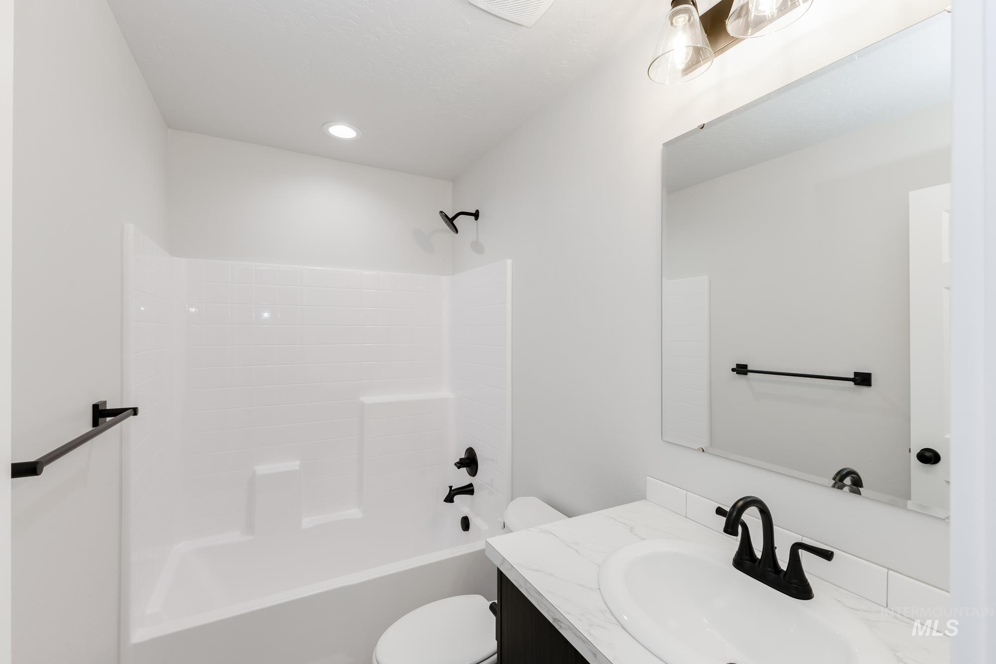 Bathroom with  shower combination and vanity