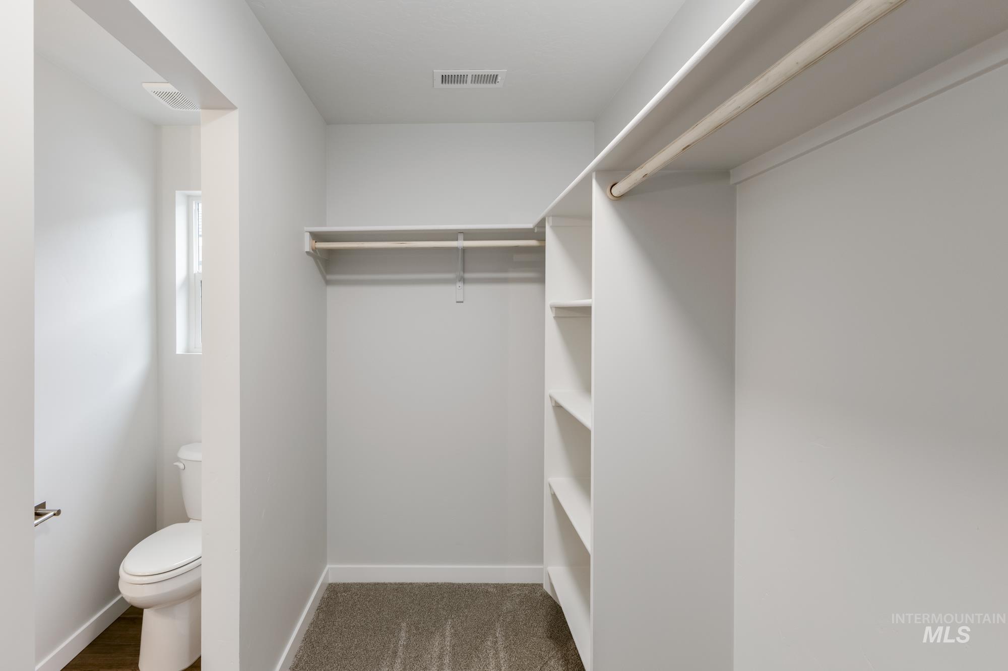 View of spacious closet