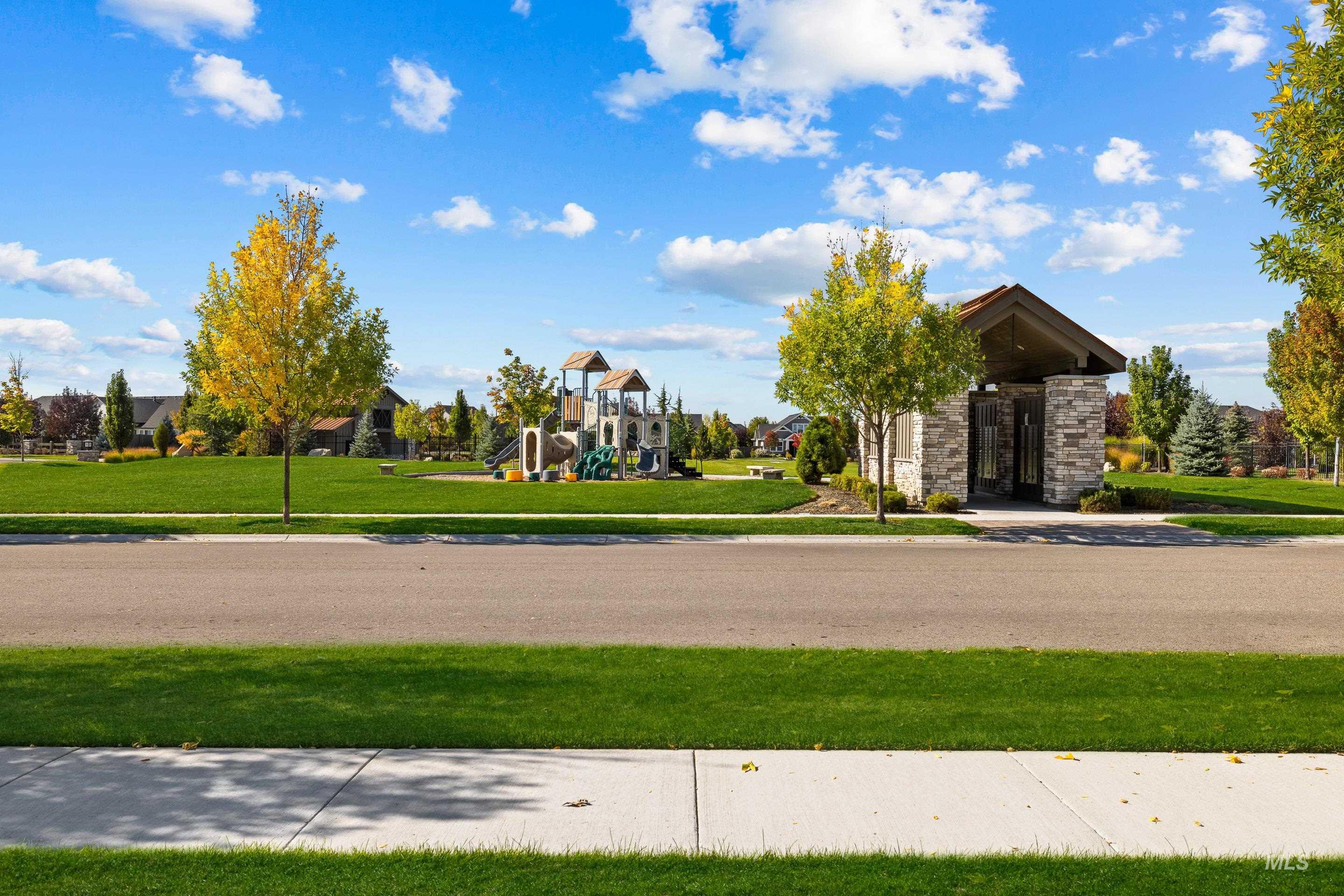 View of community with a lawn