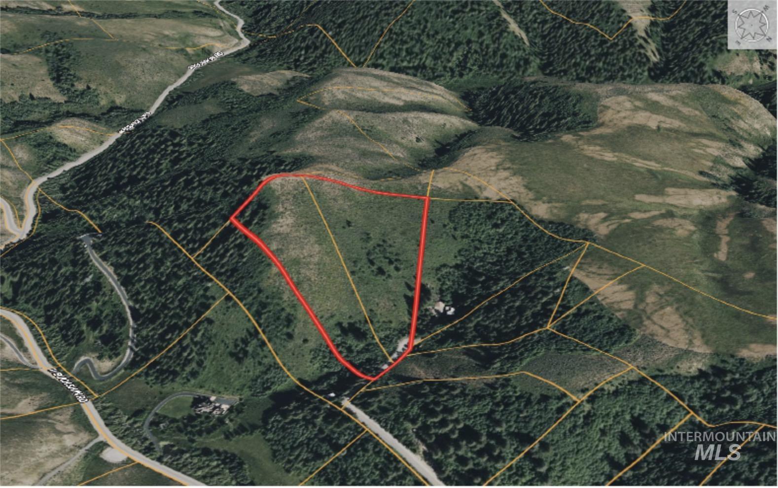 Map / location with property parcel outlined