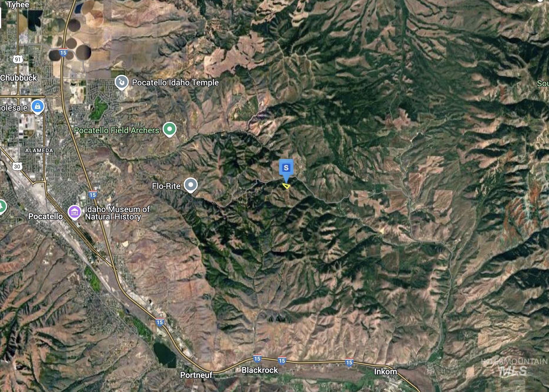 Aerial overview of property's location