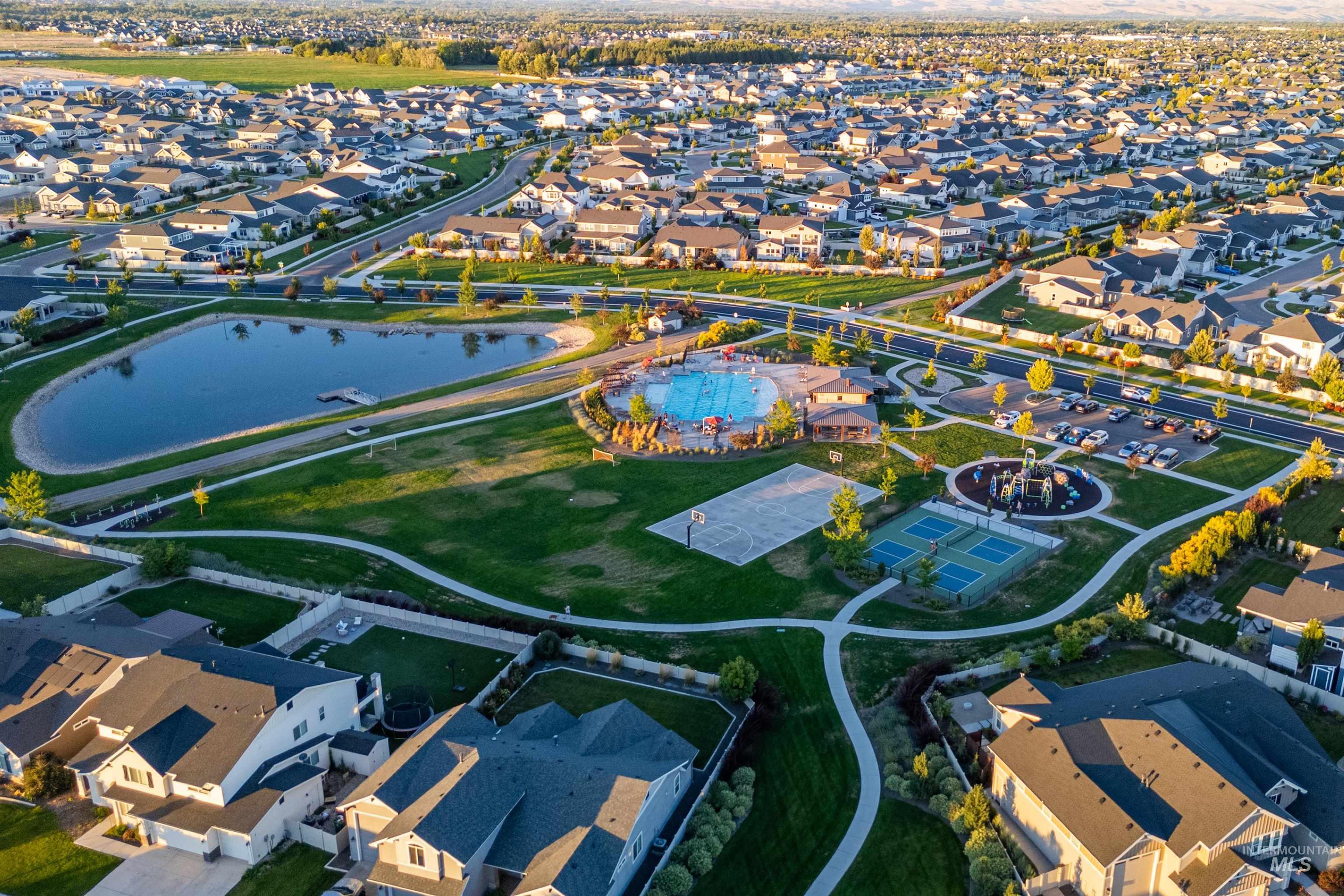 View of property location with nearby suburban area