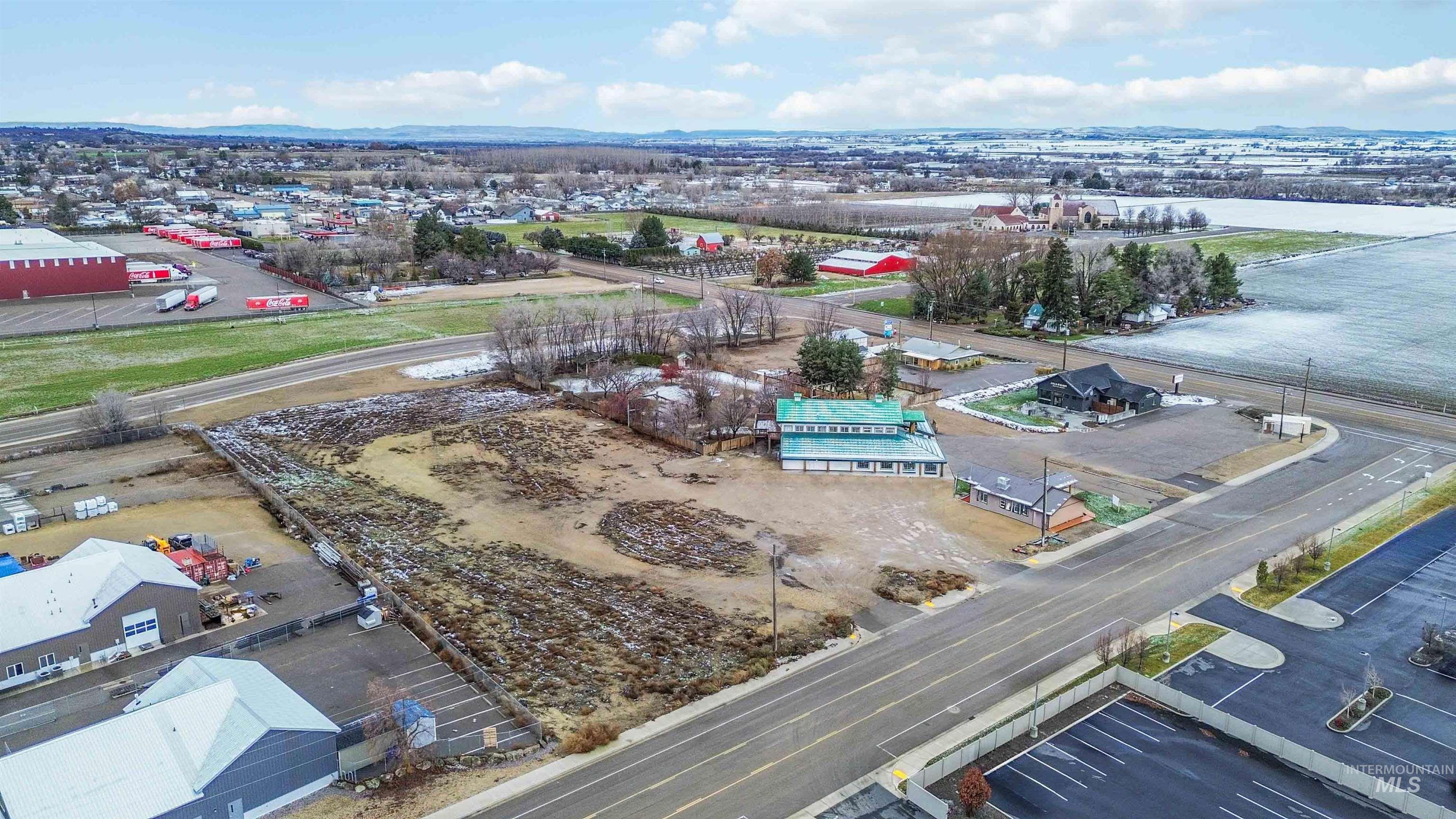 Drone / aerial view of industrial structures