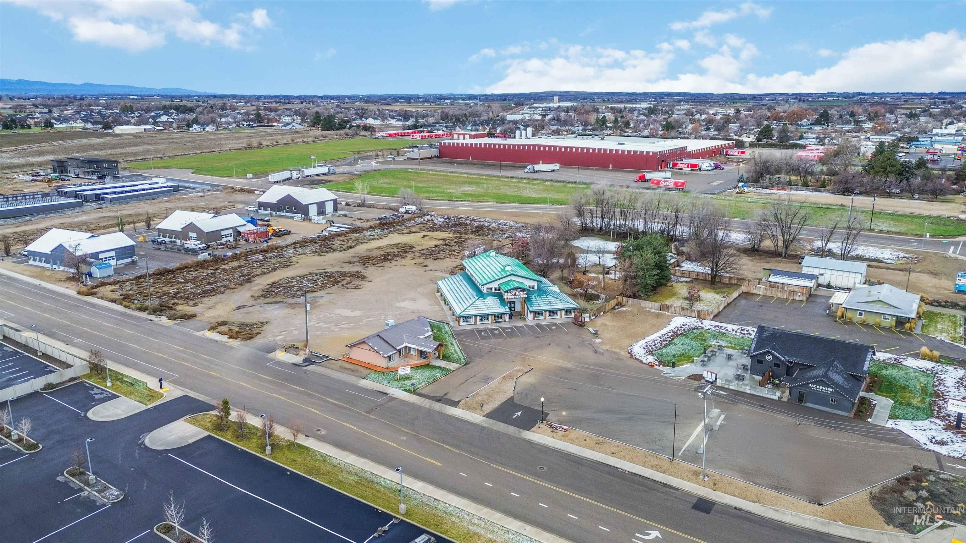 Drone / aerial view of industrial structures