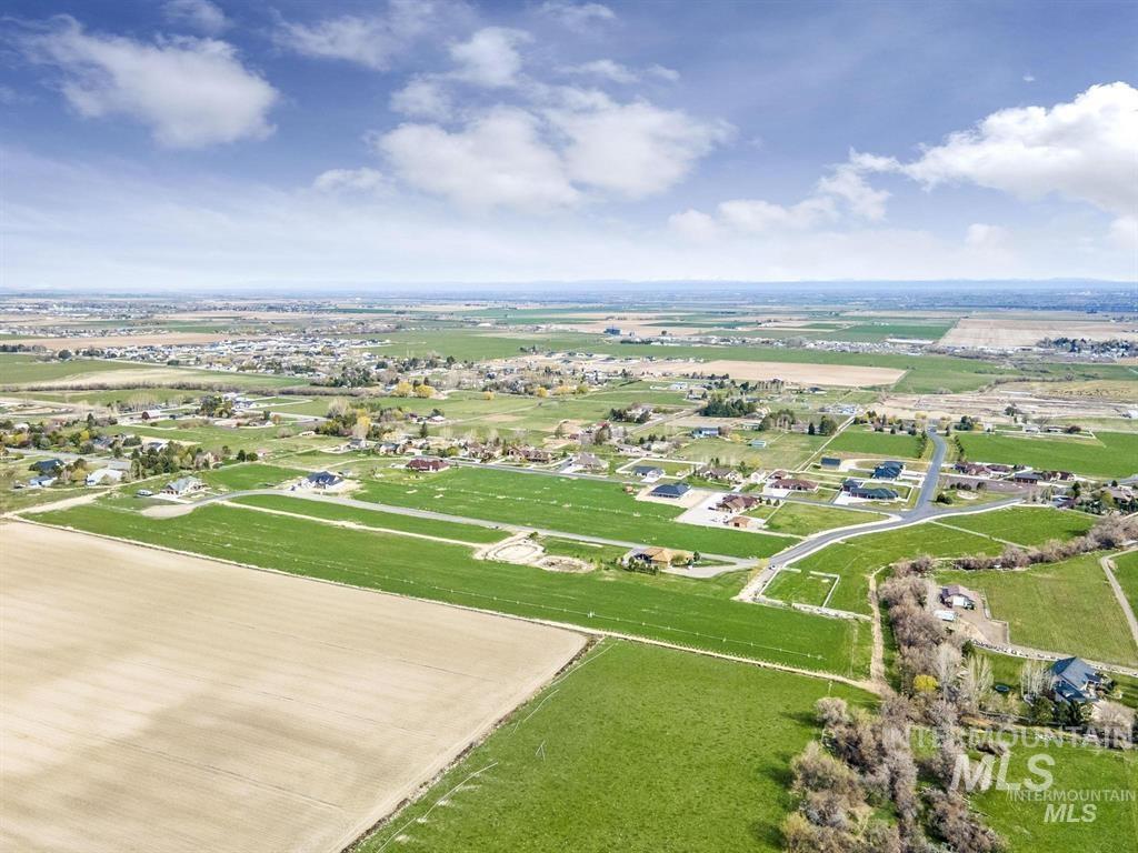 Aerial view of property's location featuring rural landscape