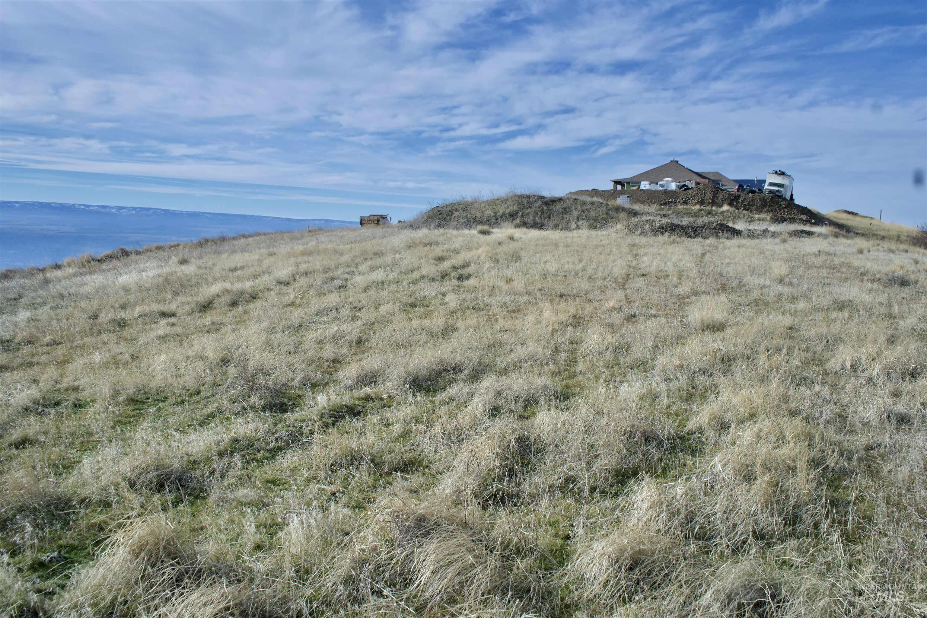 View of mountain background with rural landscape