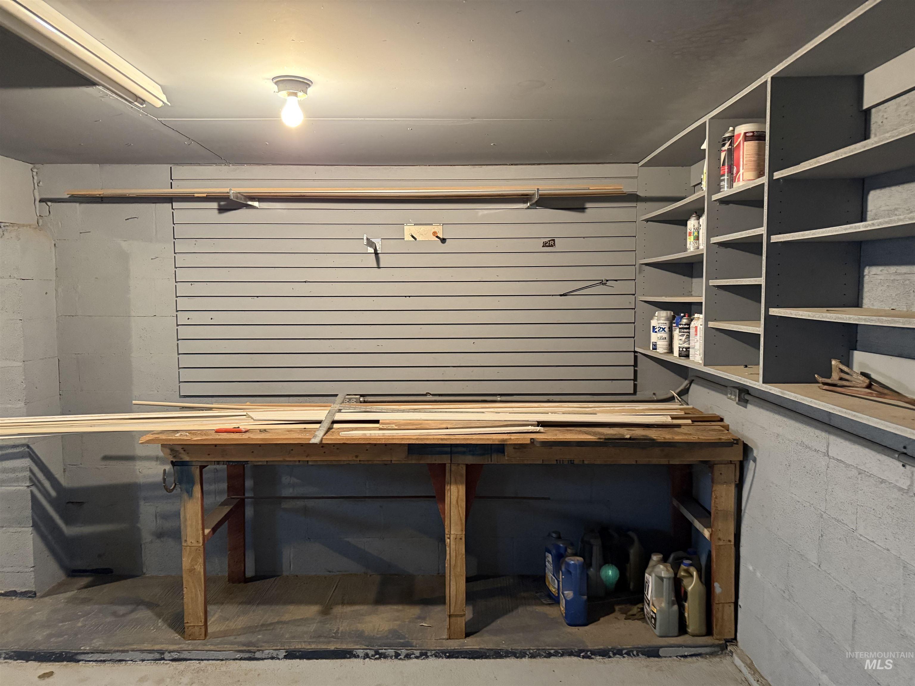 View of storage area