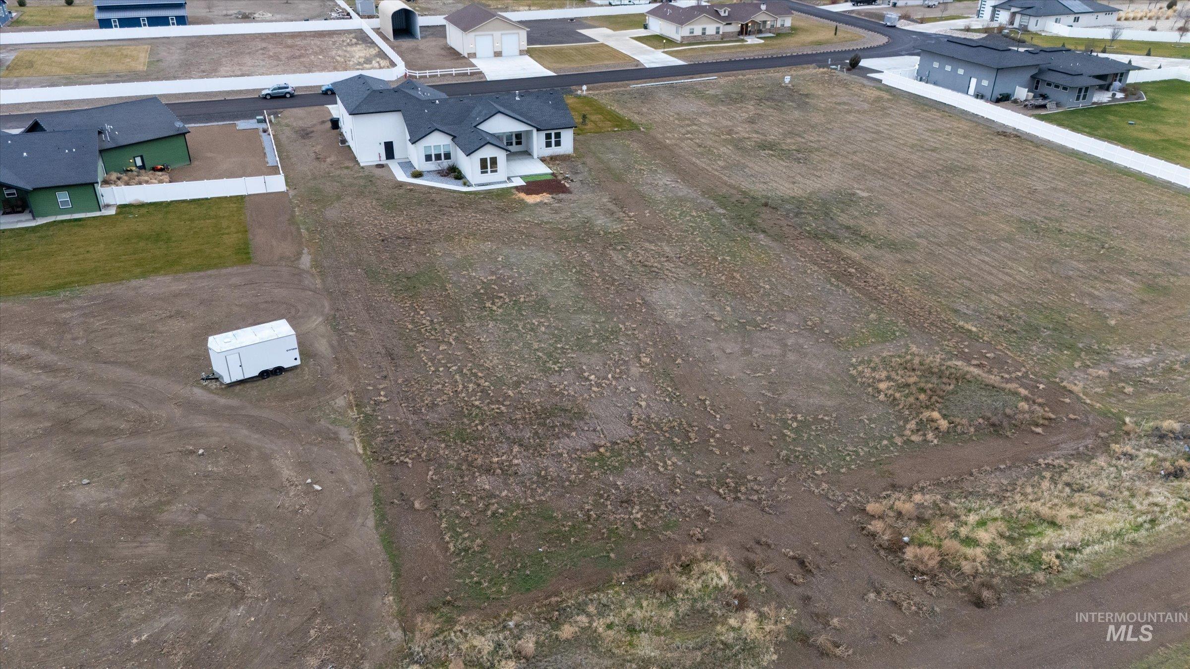Aerial view of residential area