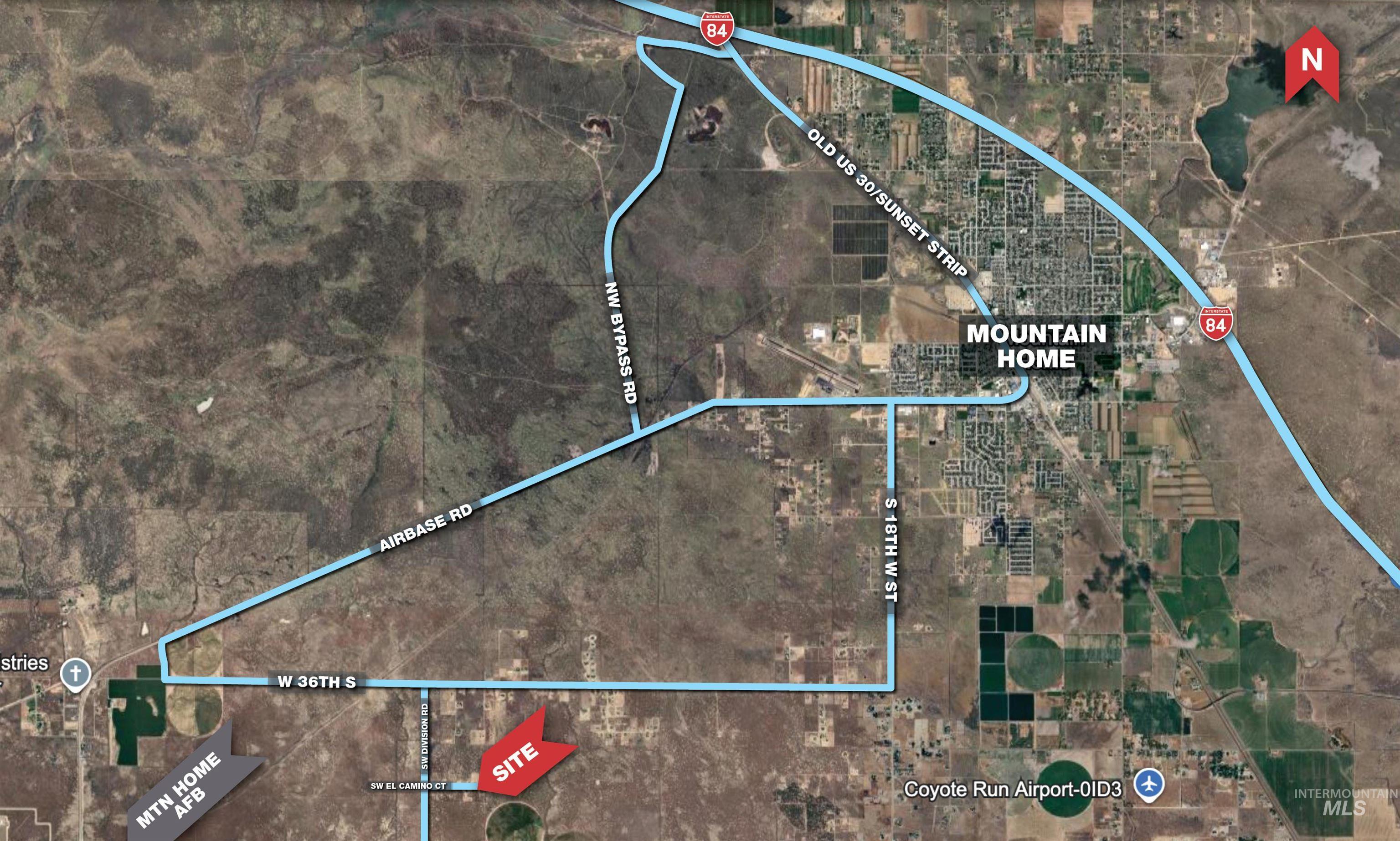 Map / location featuring property boundaries highlighted