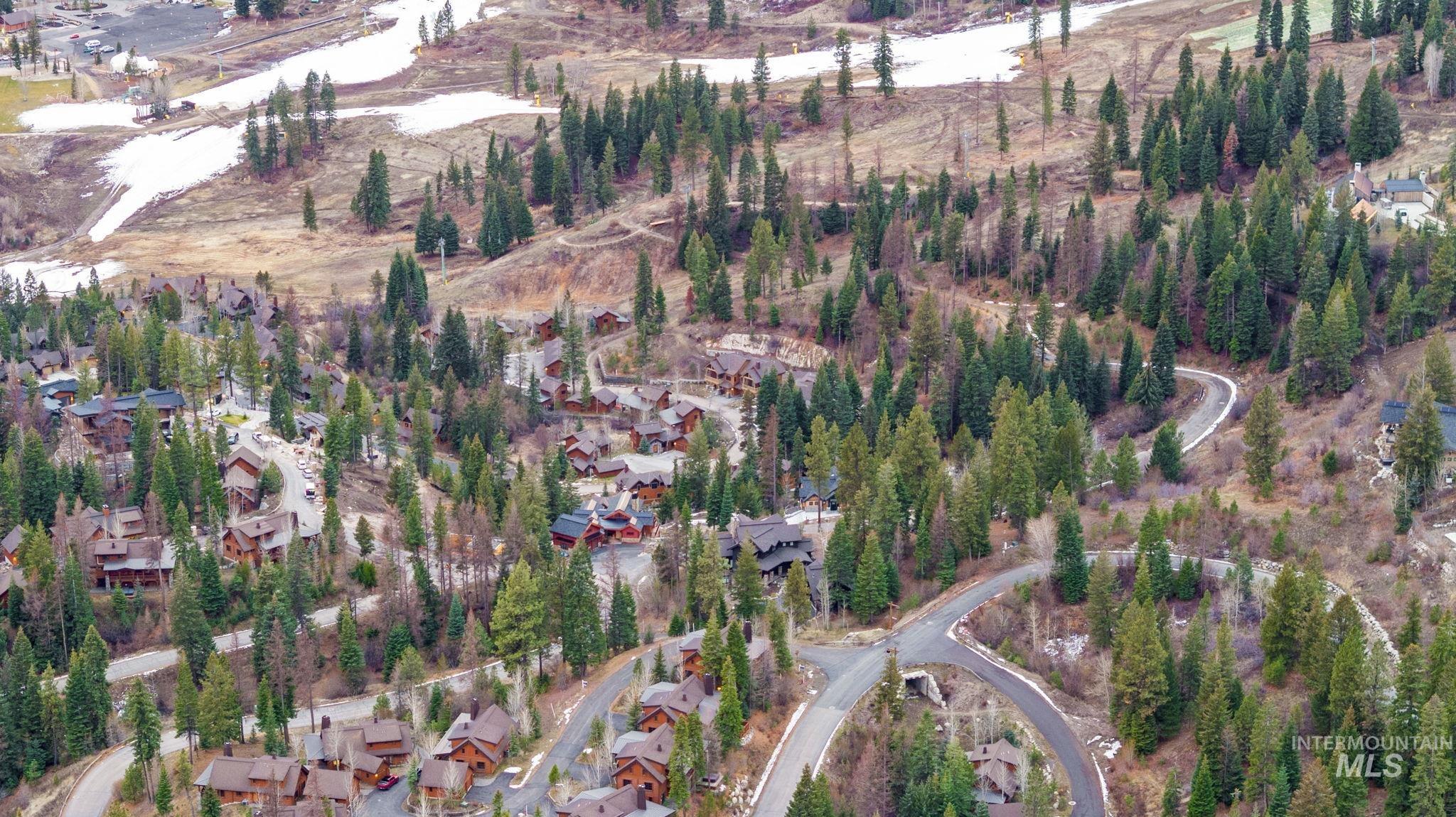 Aerial view of property's location