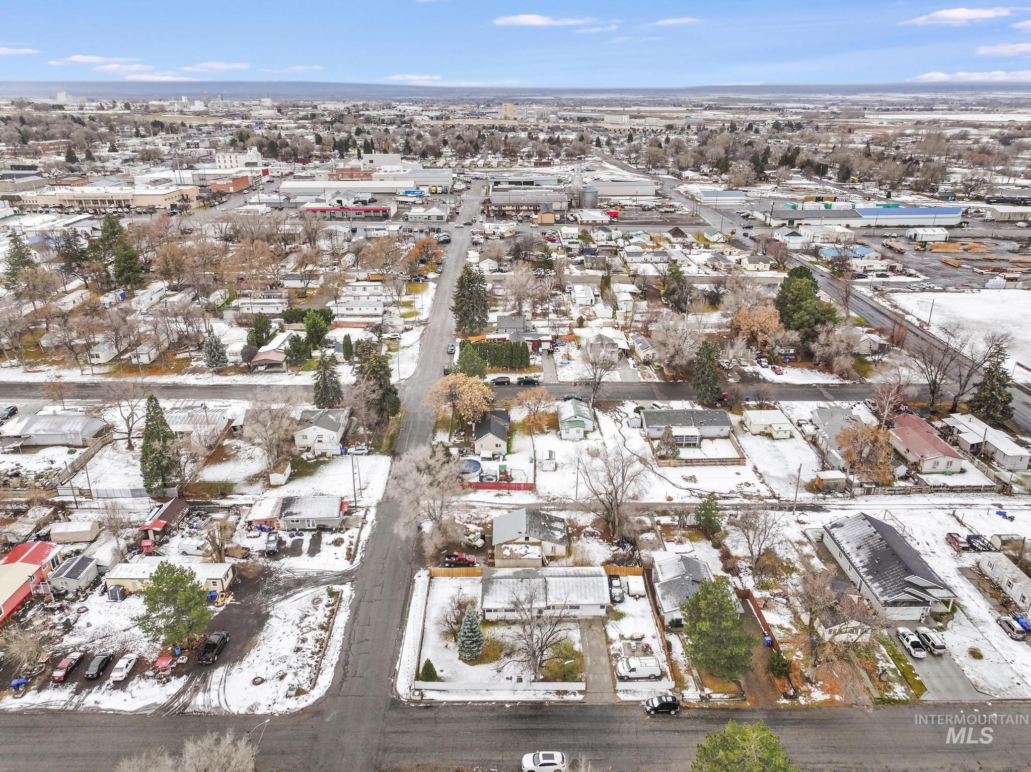 Aerial view of property's location