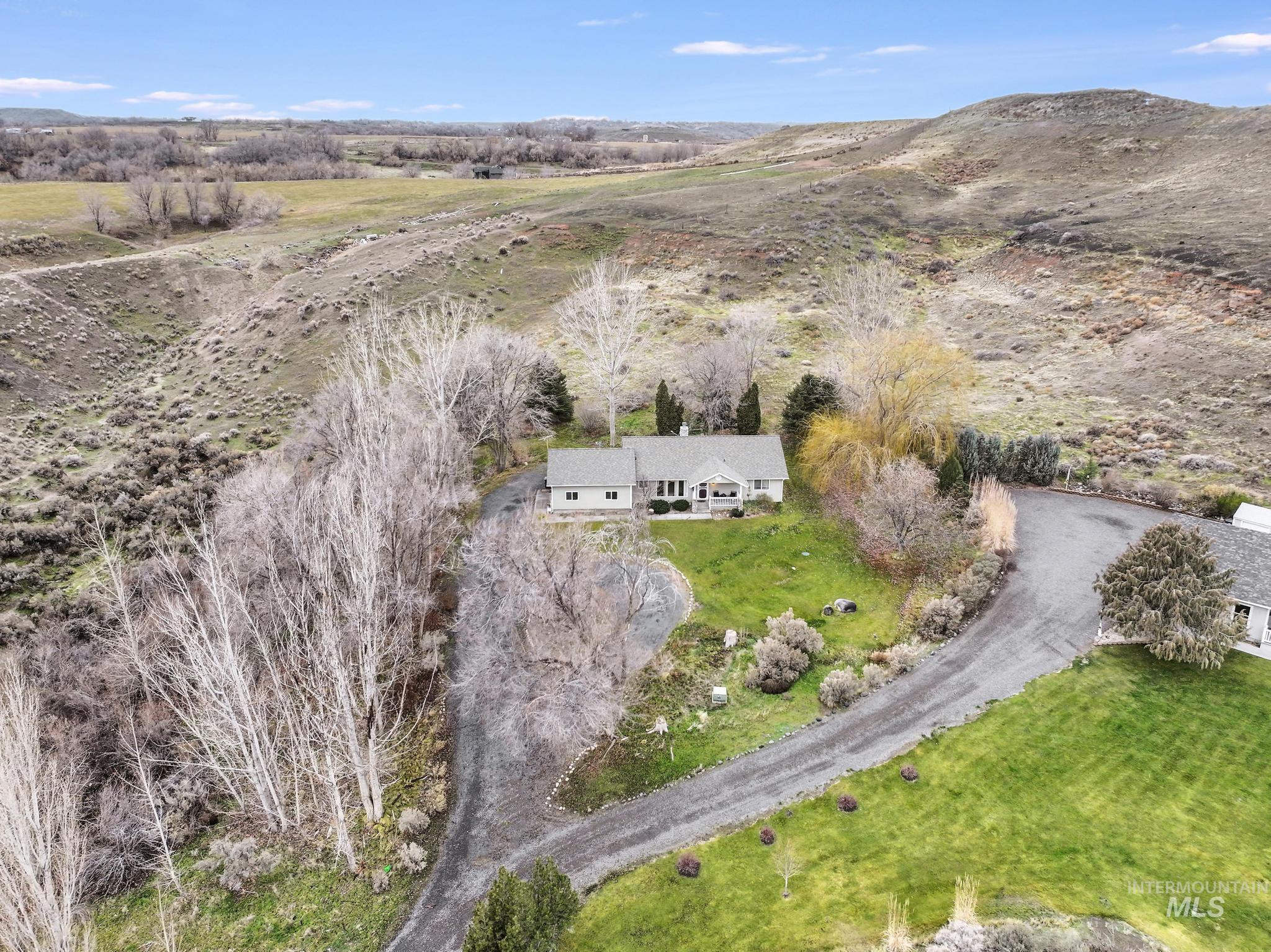 Aerial view of property's location