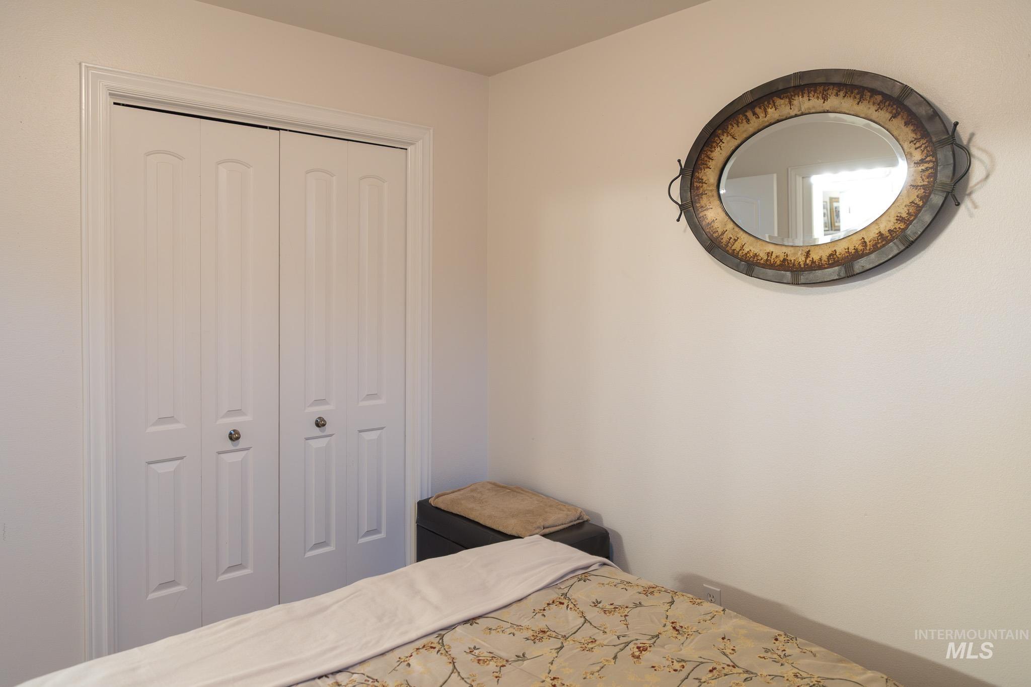 Bedroom featuring a closet