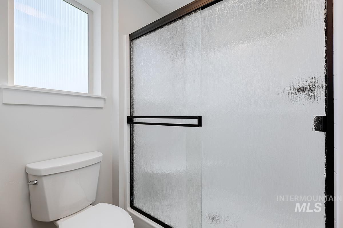 Bathroom with a stall shower